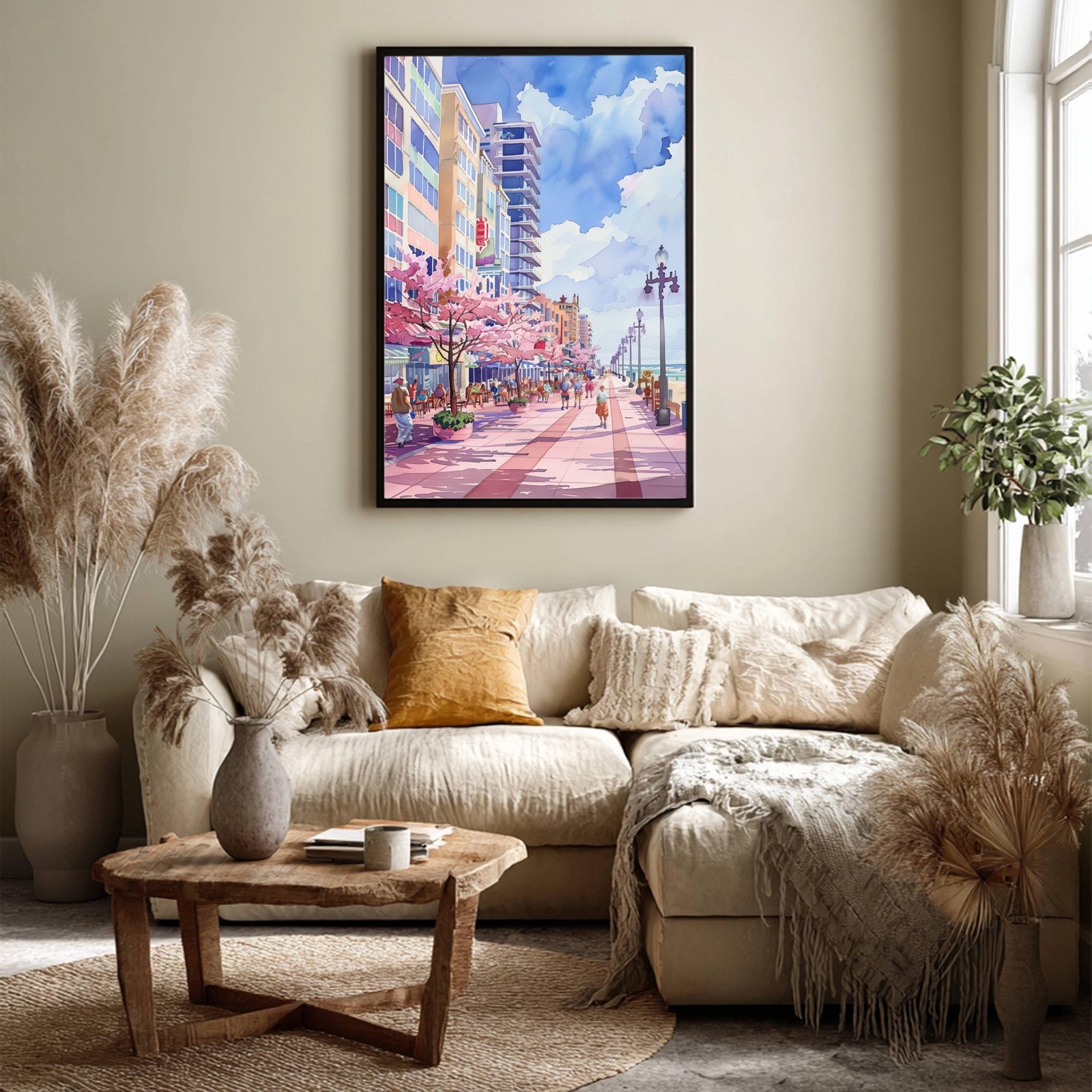 Ocean City Maryland USA Watercolor Print: American Travel Art Poster - Image 6