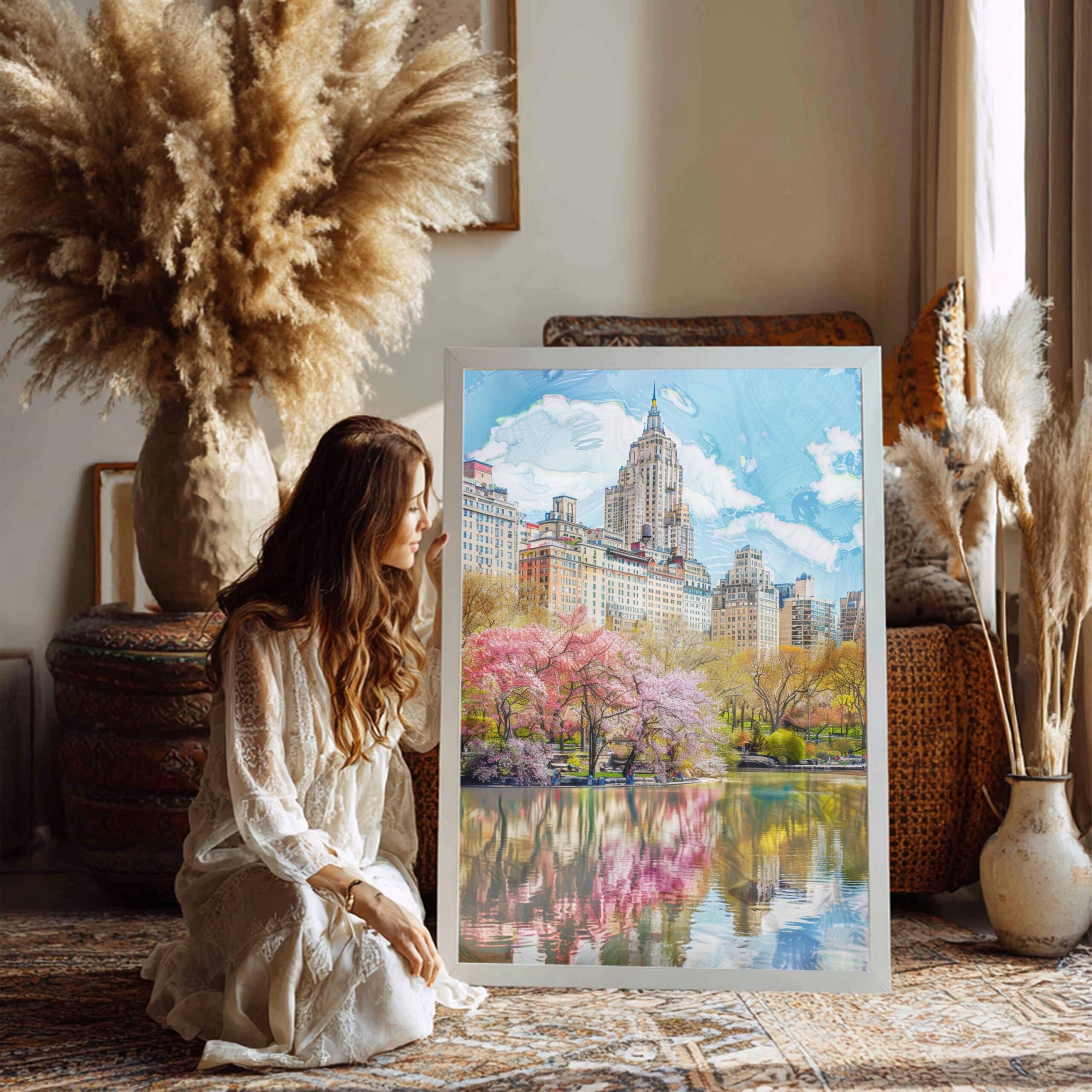 Central Park New York Watercolor Print:  USA Travel Art Poster - Image 2