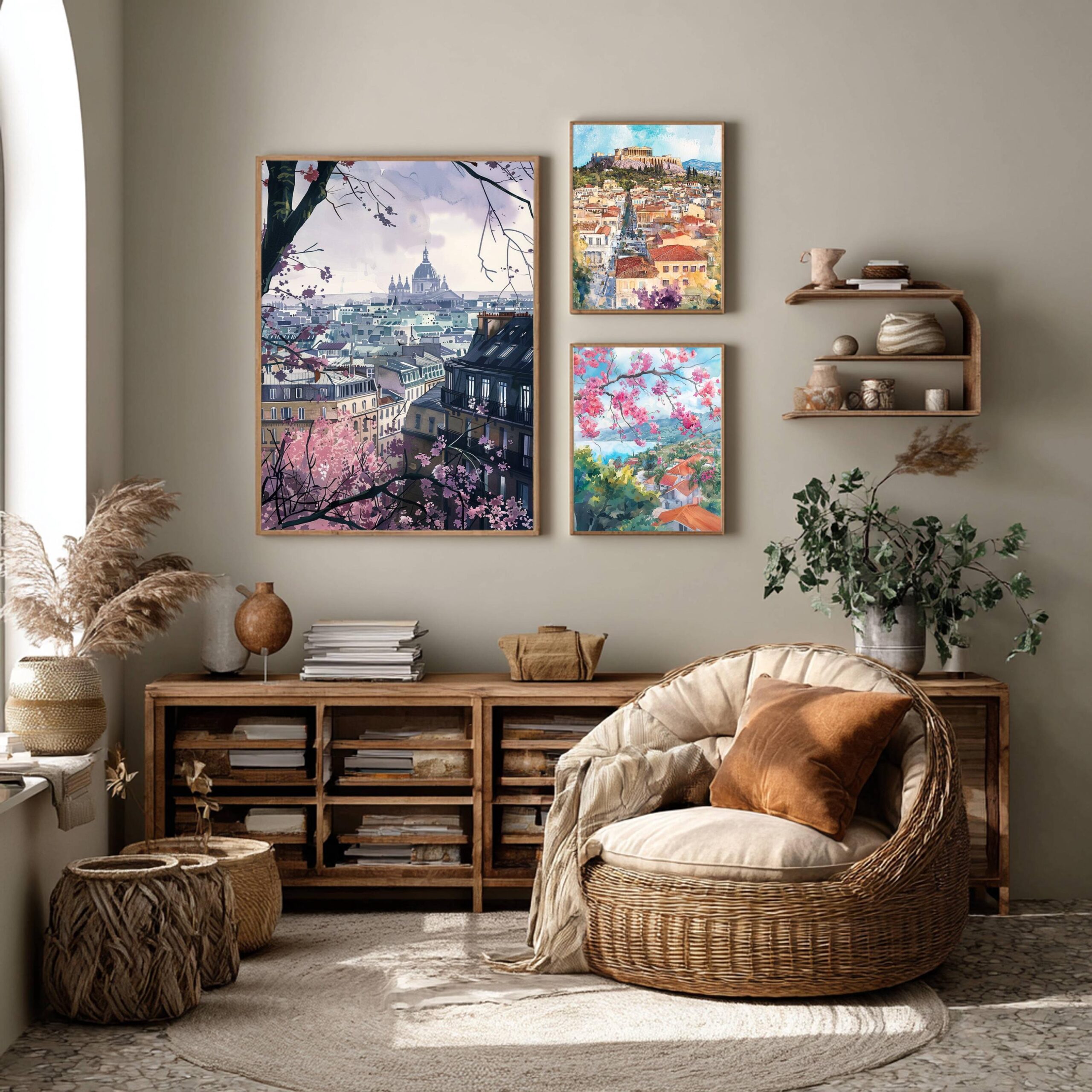 Paris France Watercolor: French Art Travel Poster - Image 2