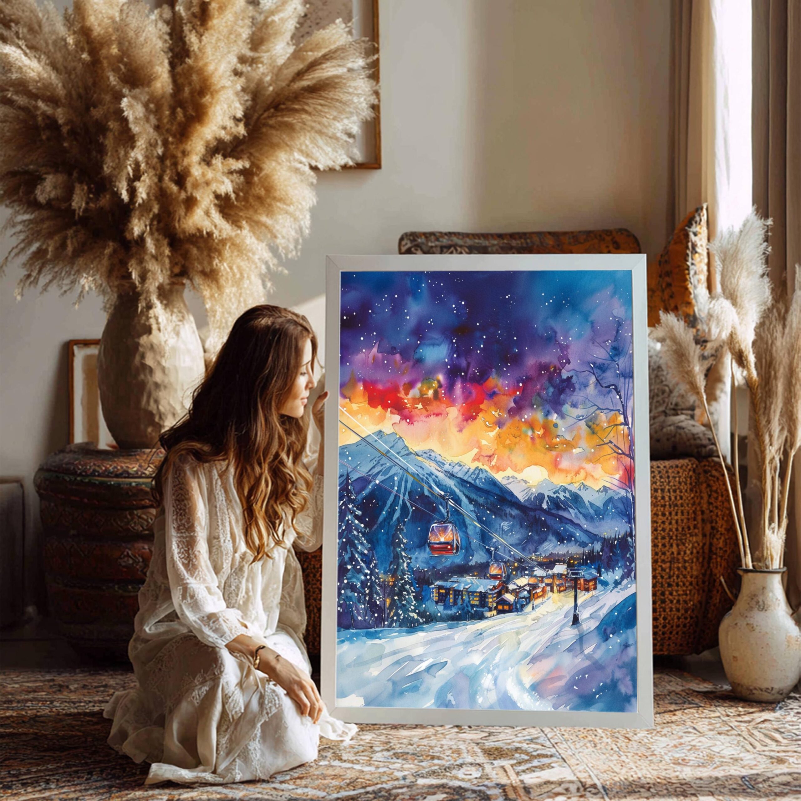 Fernie Canada North America Watercolor Print: Travel Art Poster - Image 6