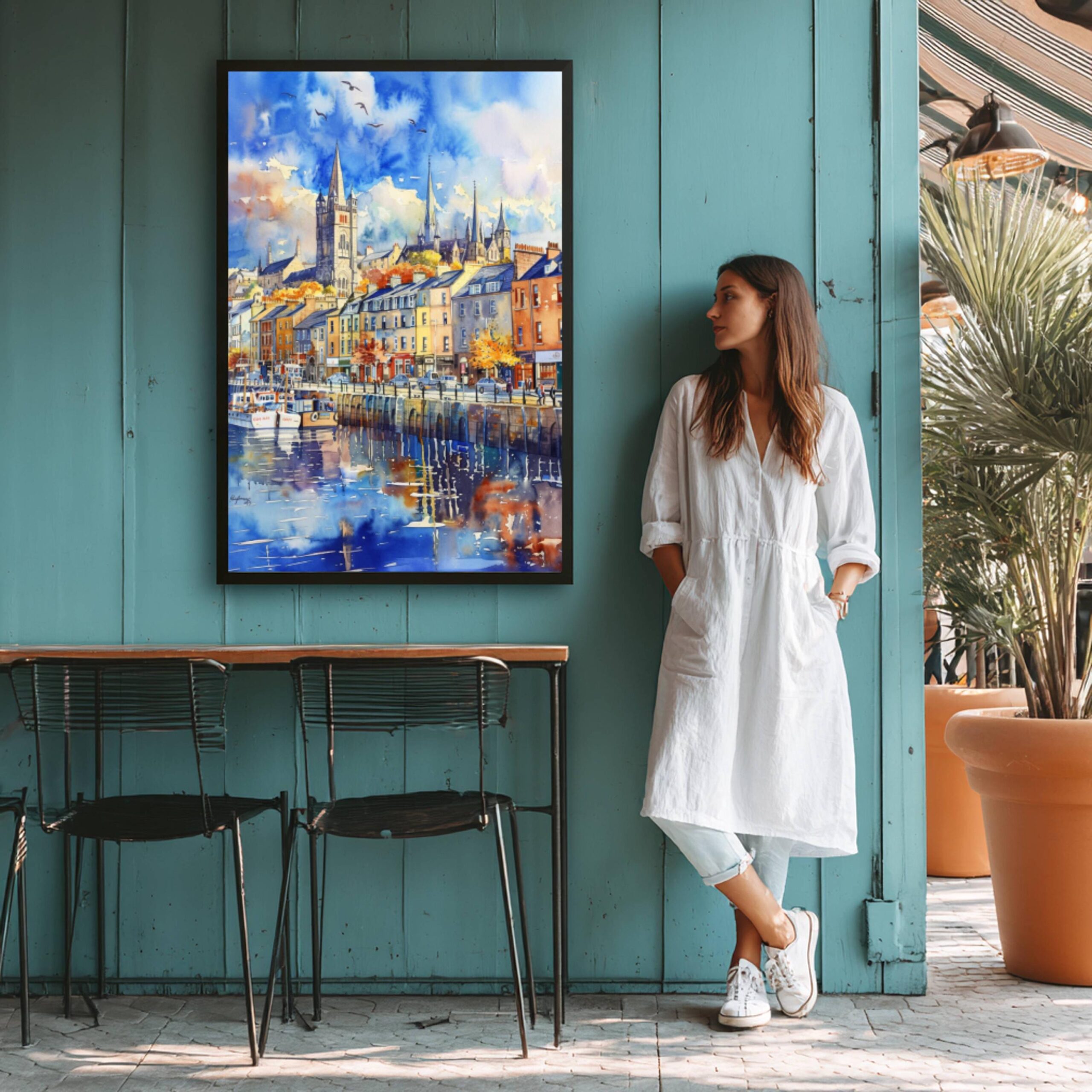 Cobh Cork Republic of Ireland Watercolor Print: Europe Travel Art Poster - Image 8