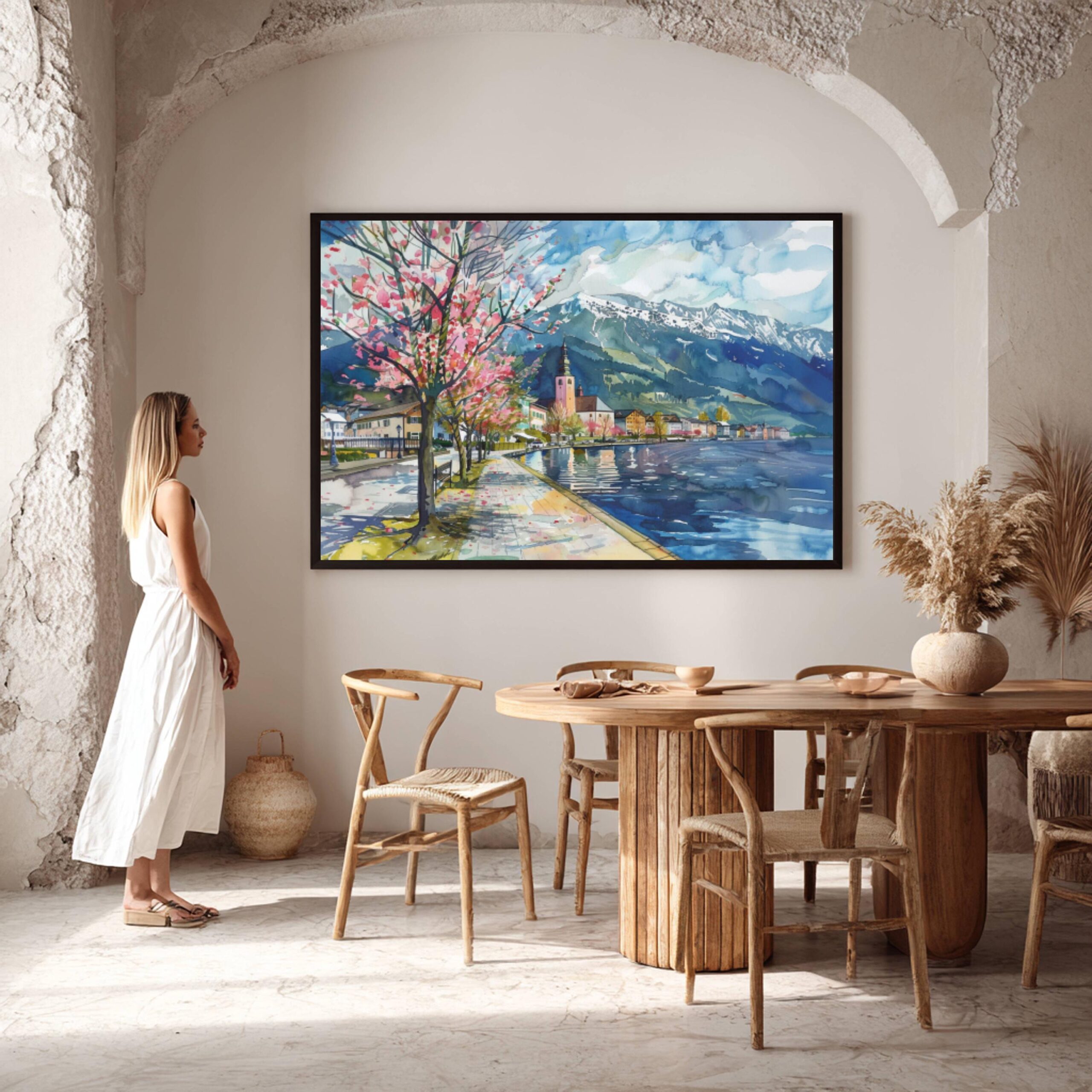 Zell am See Austria Watercolor Print: Europe Travel Art Poster - Image 8