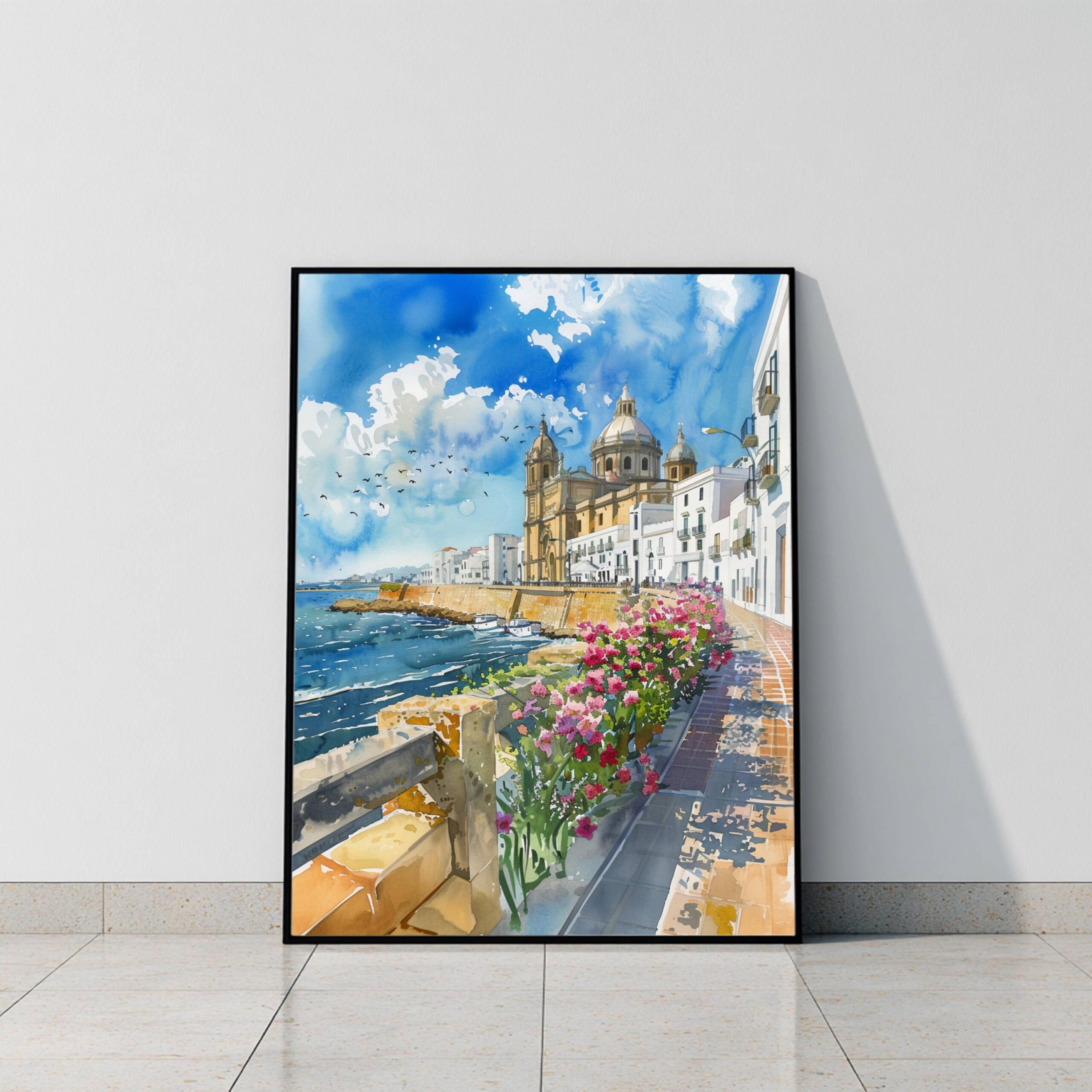 Cádiz Spain Watercolor Print: Spanish Travel Art Poster - Image 7