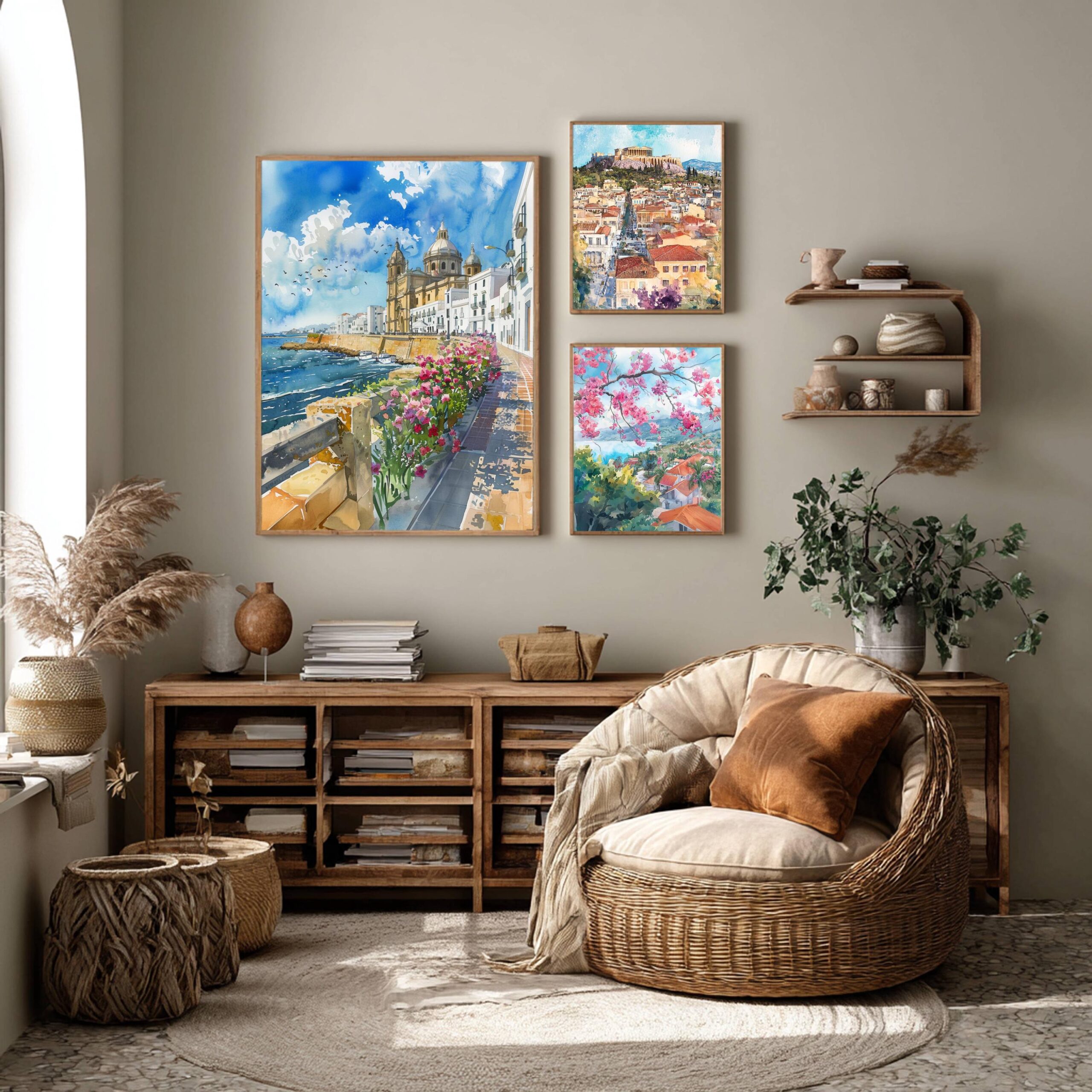 Cádiz Spain Watercolor Print: Spanish Travel Art Poster - Image 2