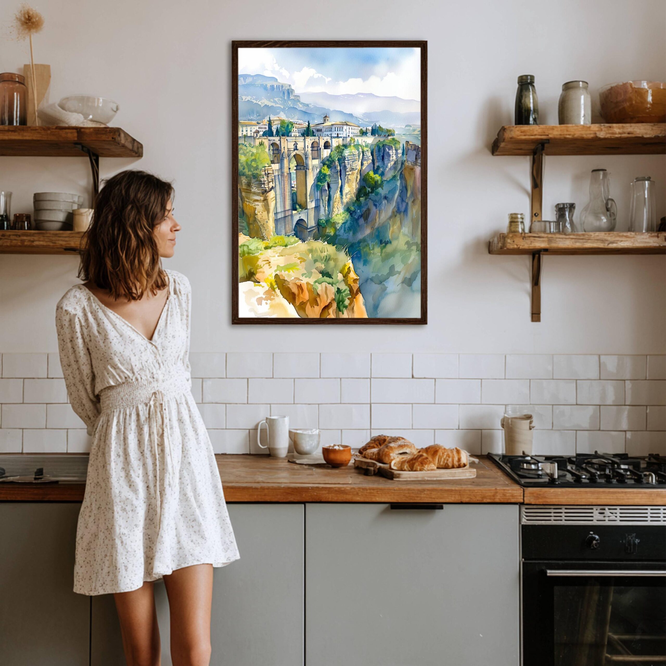 Ronda Spain Watercolor Print: Spanish Travel Art Poster - Image 9