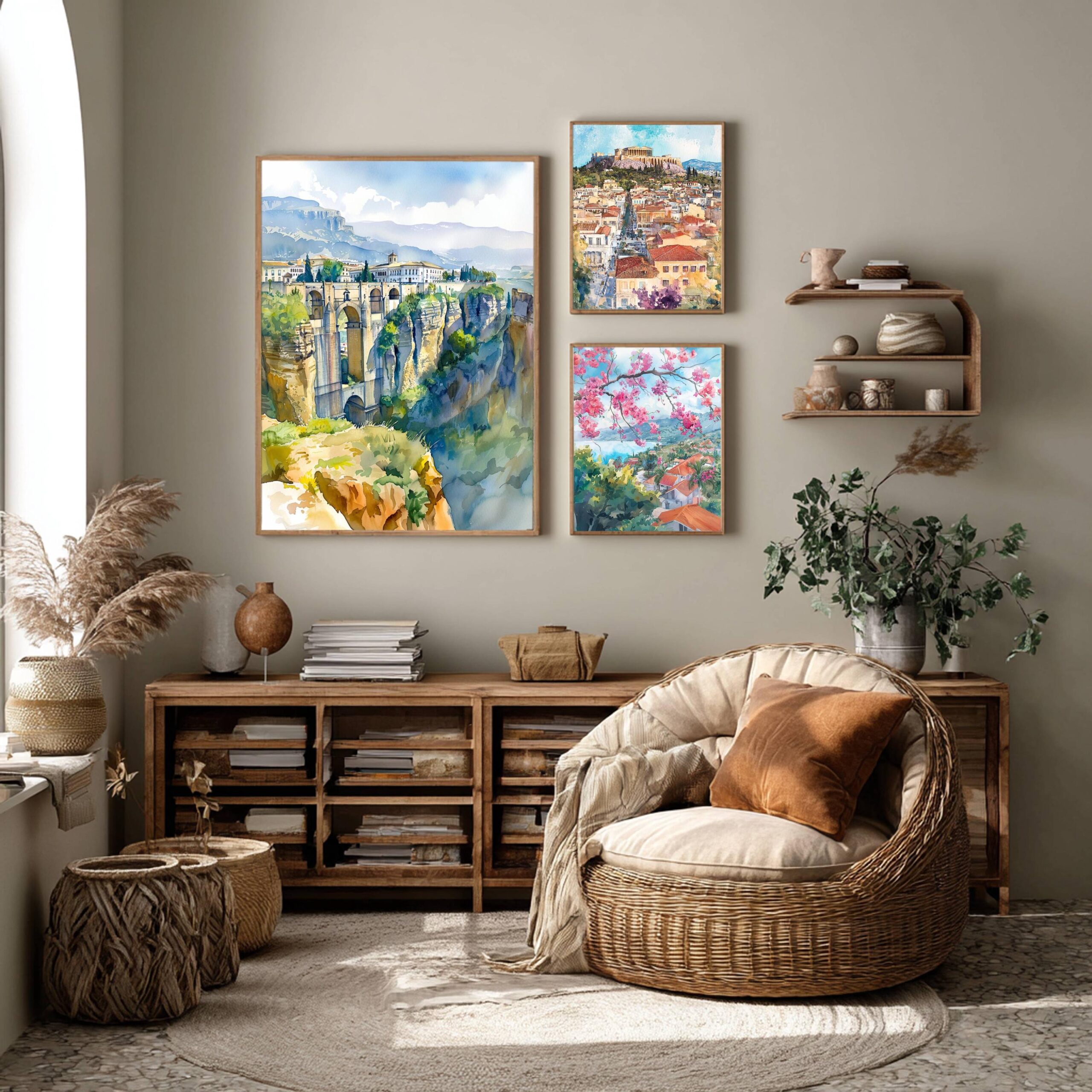 Ronda Spain Watercolor Print: Spanish Travel Art Poster - Image 2