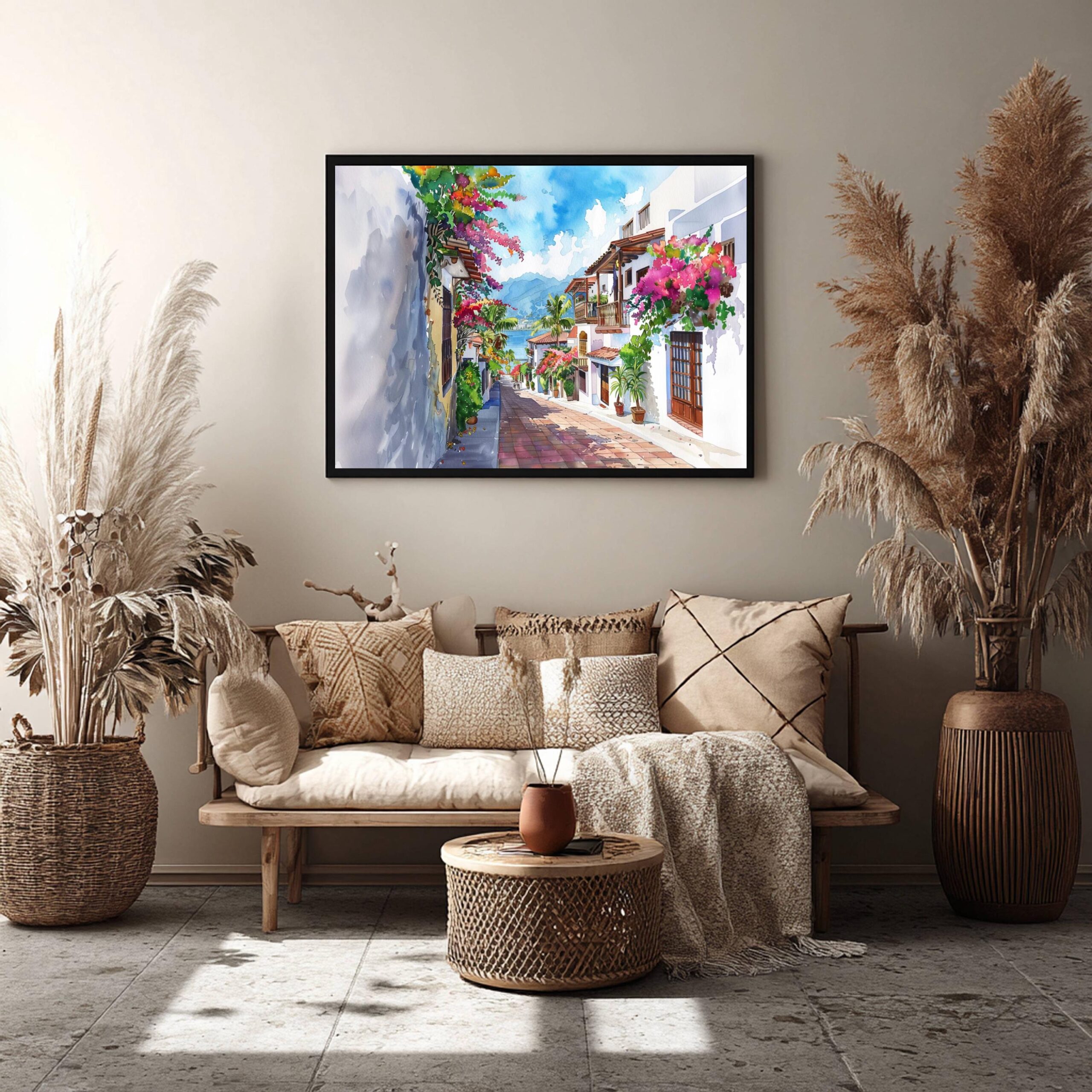 Puerto Vallarta Mexico North America Watercolor Print: Travel Art Poster - Image 5