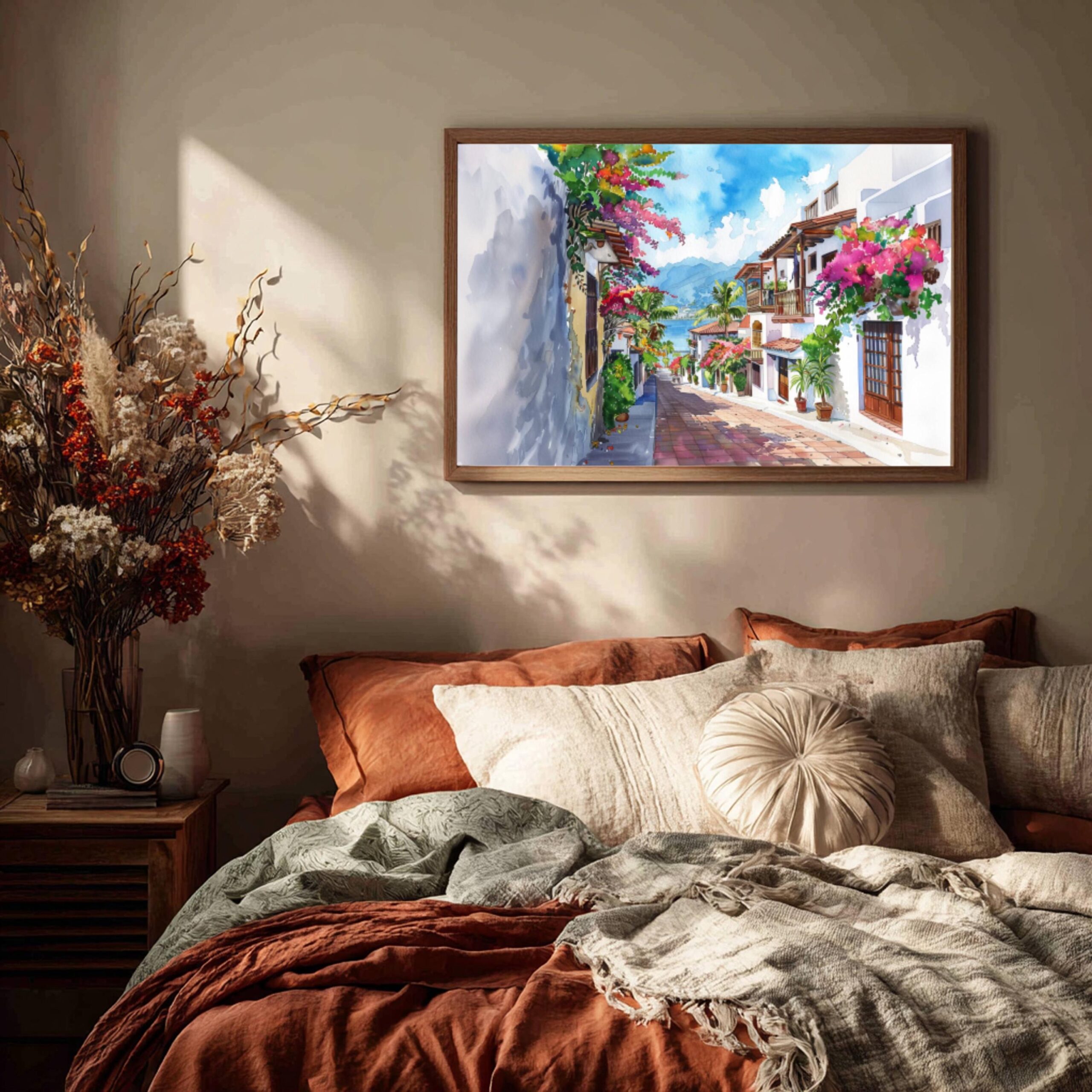 Puerto Vallarta Mexico North America Watercolor Print: Travel Art Poster - Image 4