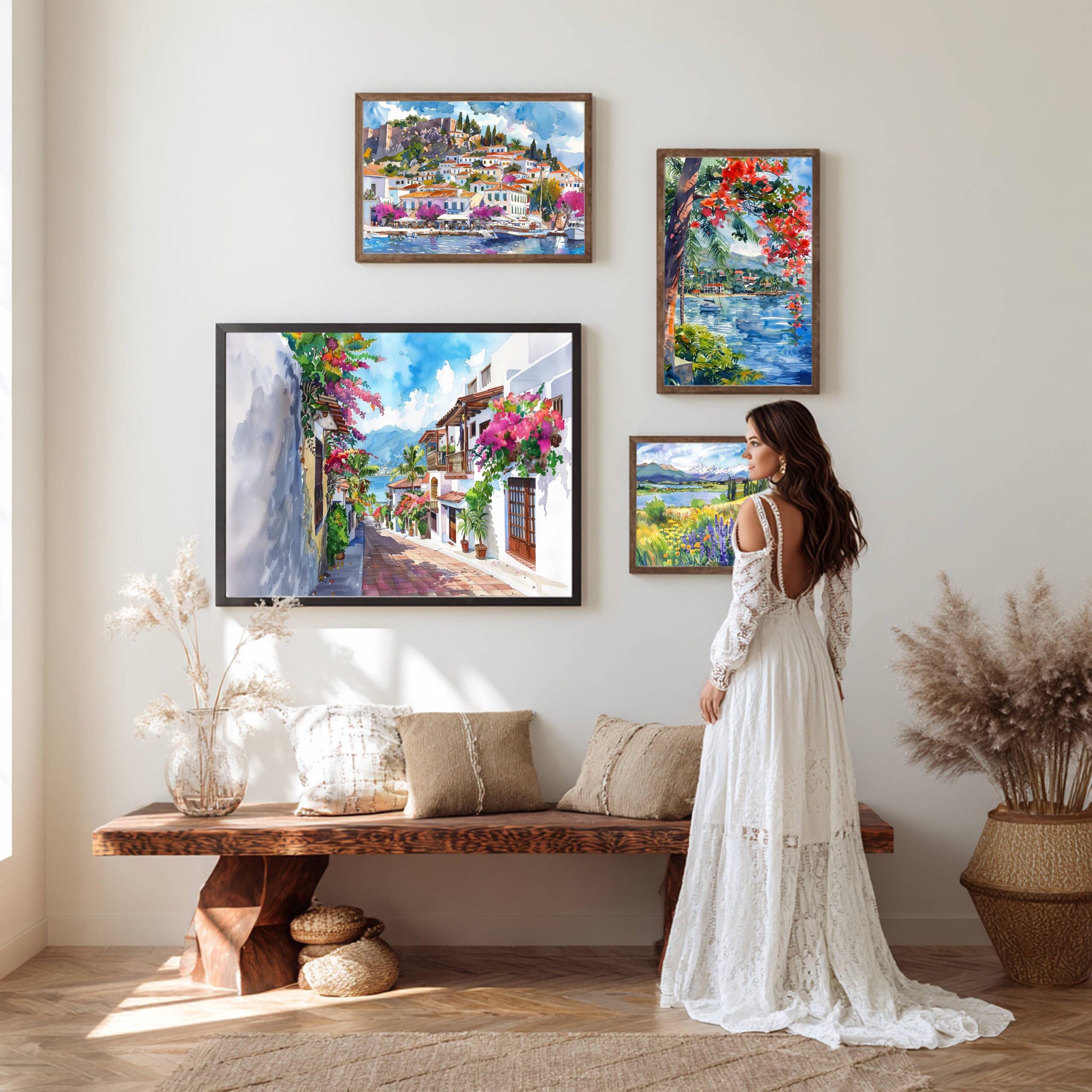 Puerto Vallarta Mexico North America Watercolor Print: Travel Art Poster - Image 2