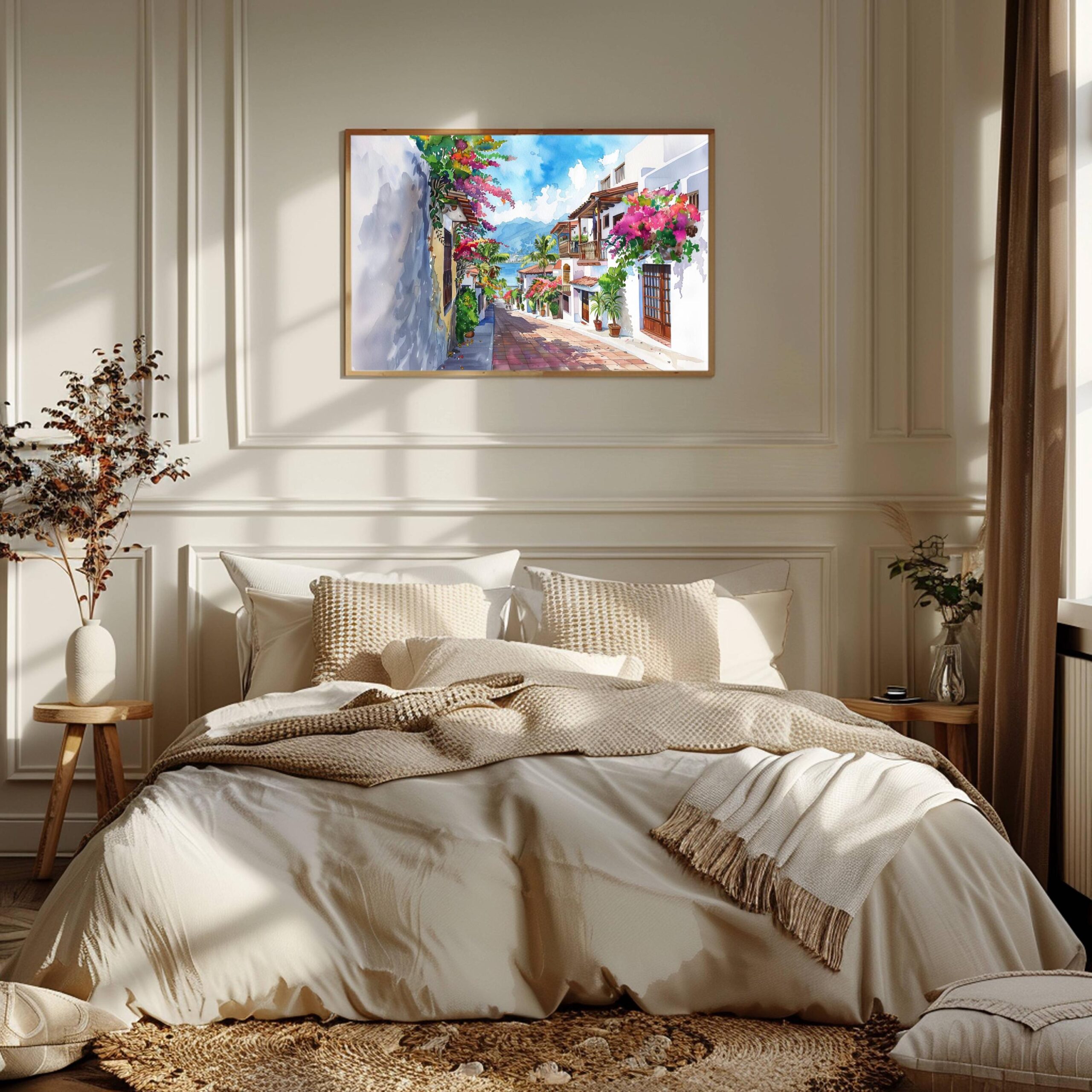 Puerto Vallarta Mexico North America Watercolor Print: Travel Art Poster - Image 3