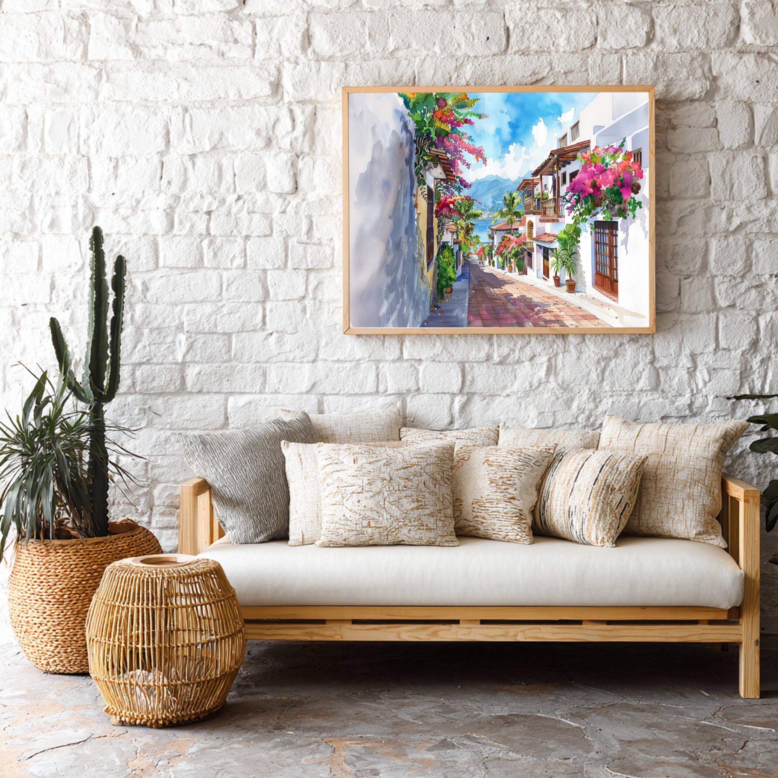 Puerto Vallarta Mexico North America Watercolor Print: Travel Art Poster - Image 10