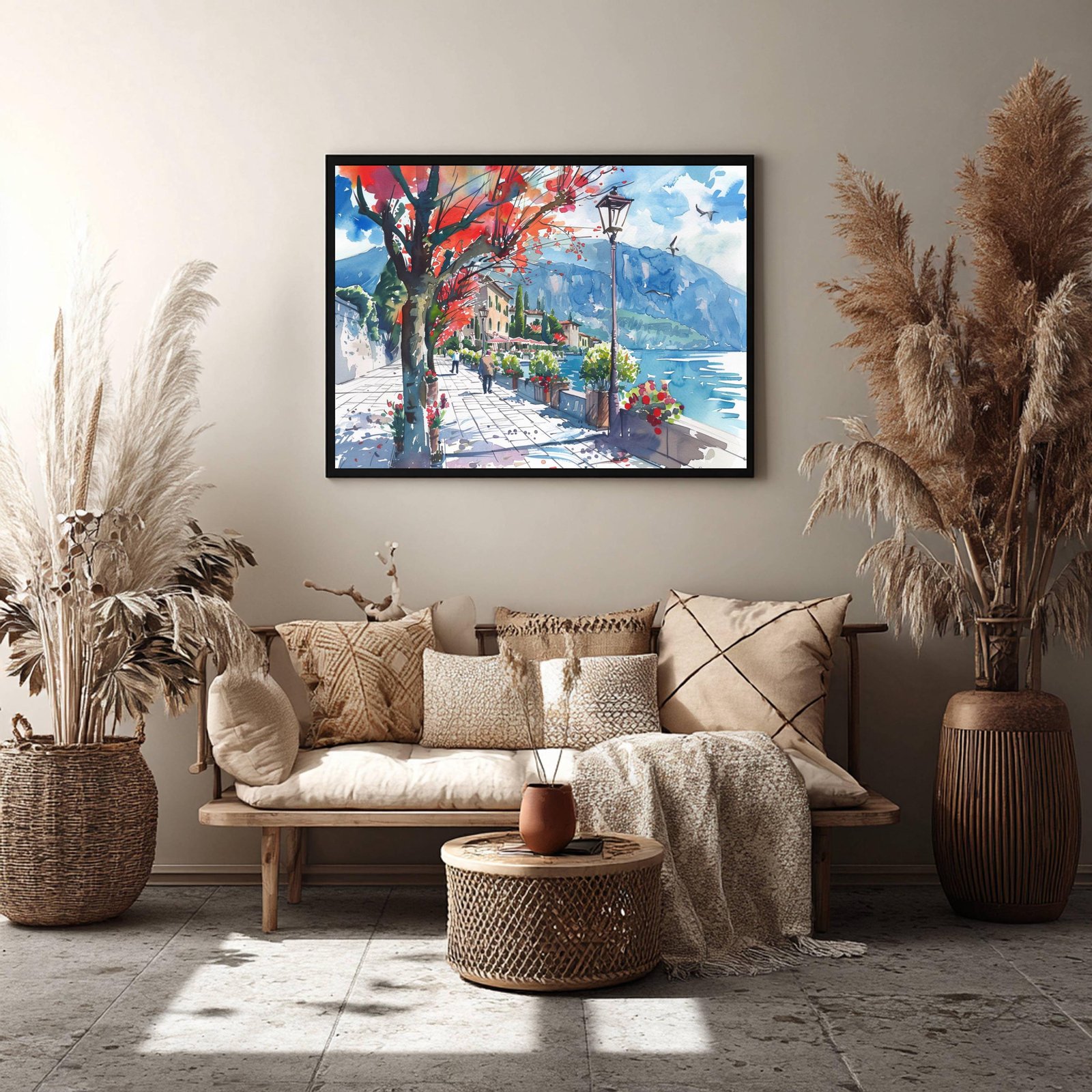 Lake Garda Italy Watercolor Print: Europe Travel Art Poster - Image 7