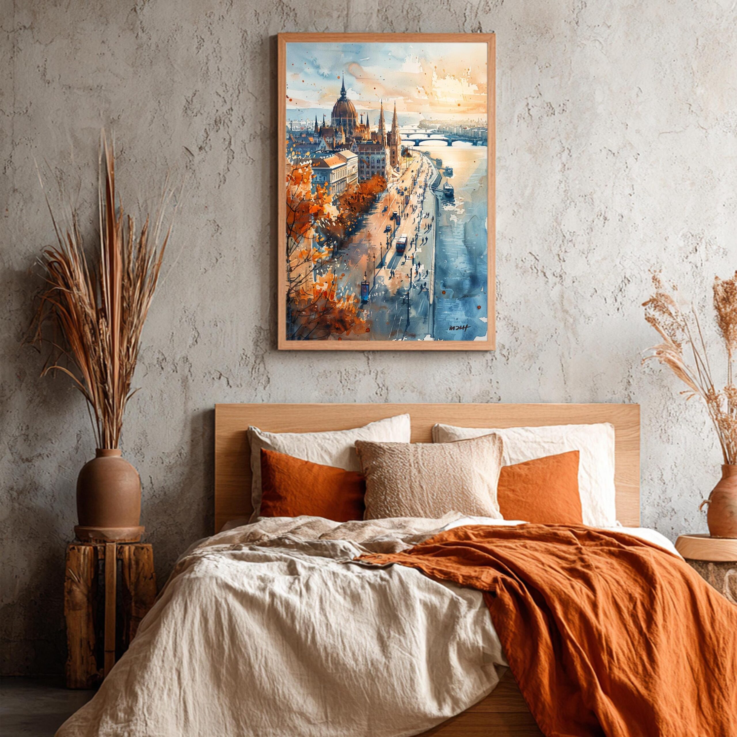 Budapest Hungary Europe Watercolor Print: Travel Art Poster - Image 7