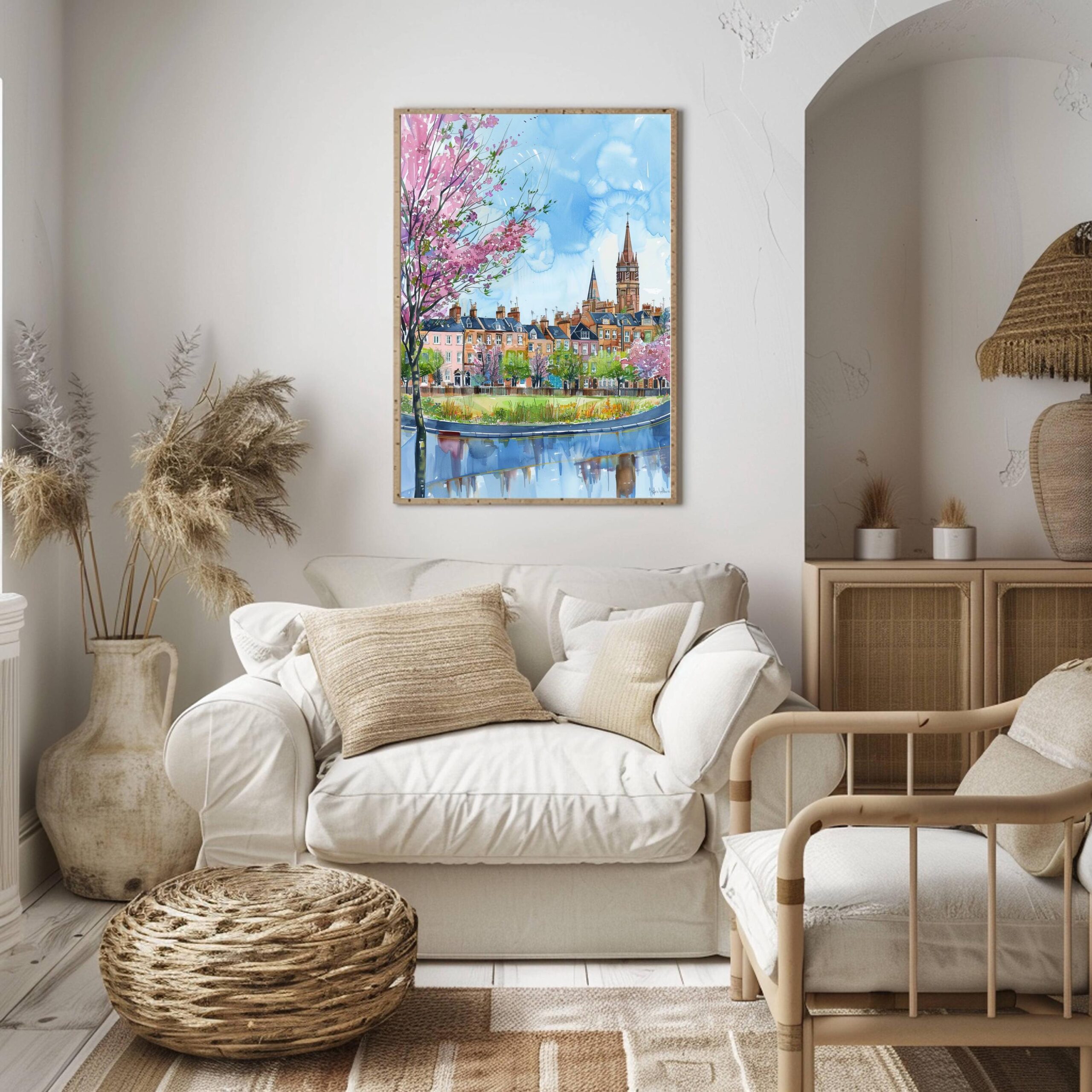 Ayr Ayrshire Scotland UK Watercolor: Travel Art Poster - Image 7