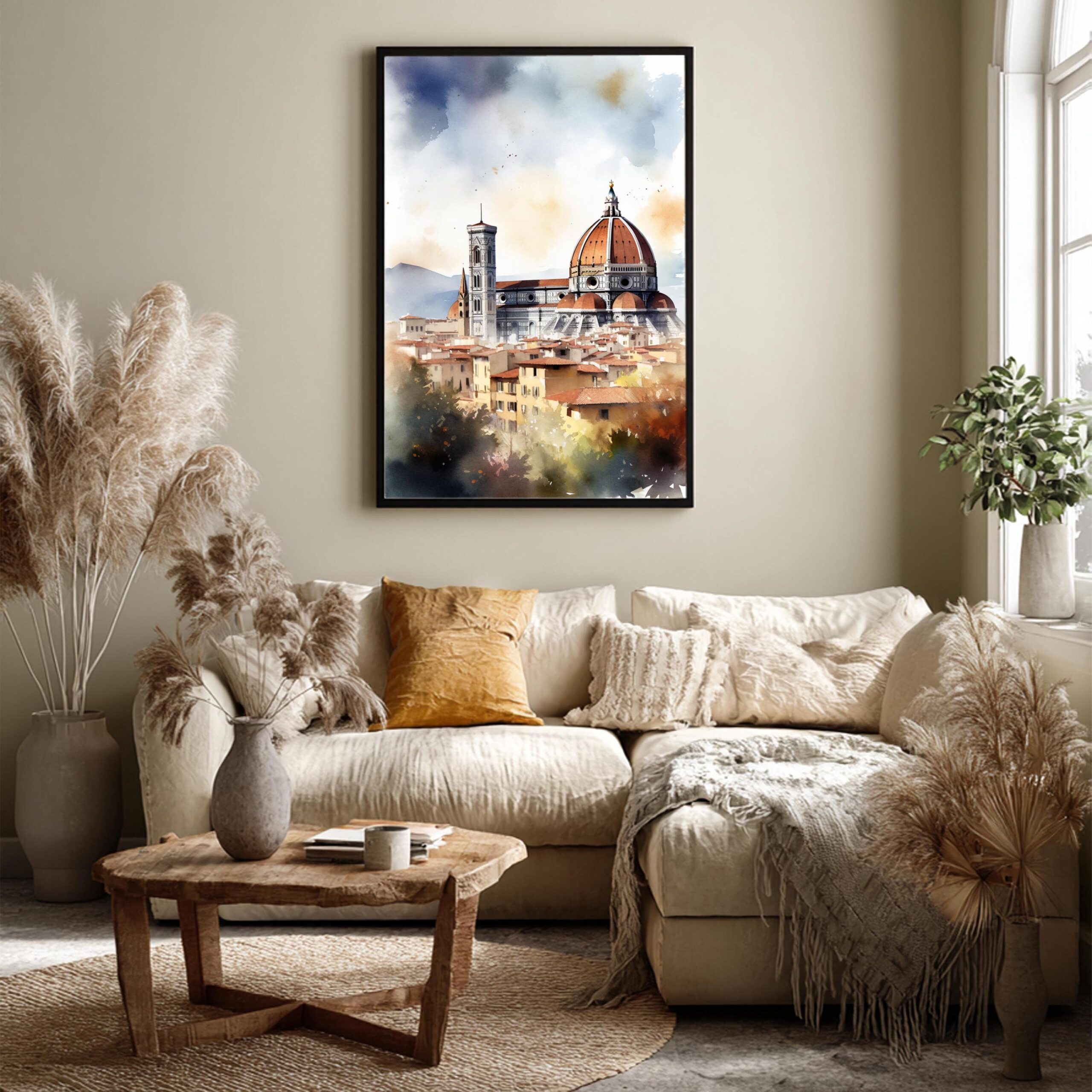 Florence Italy Europe Watercolor Print: Travel Art Poster - Image 6