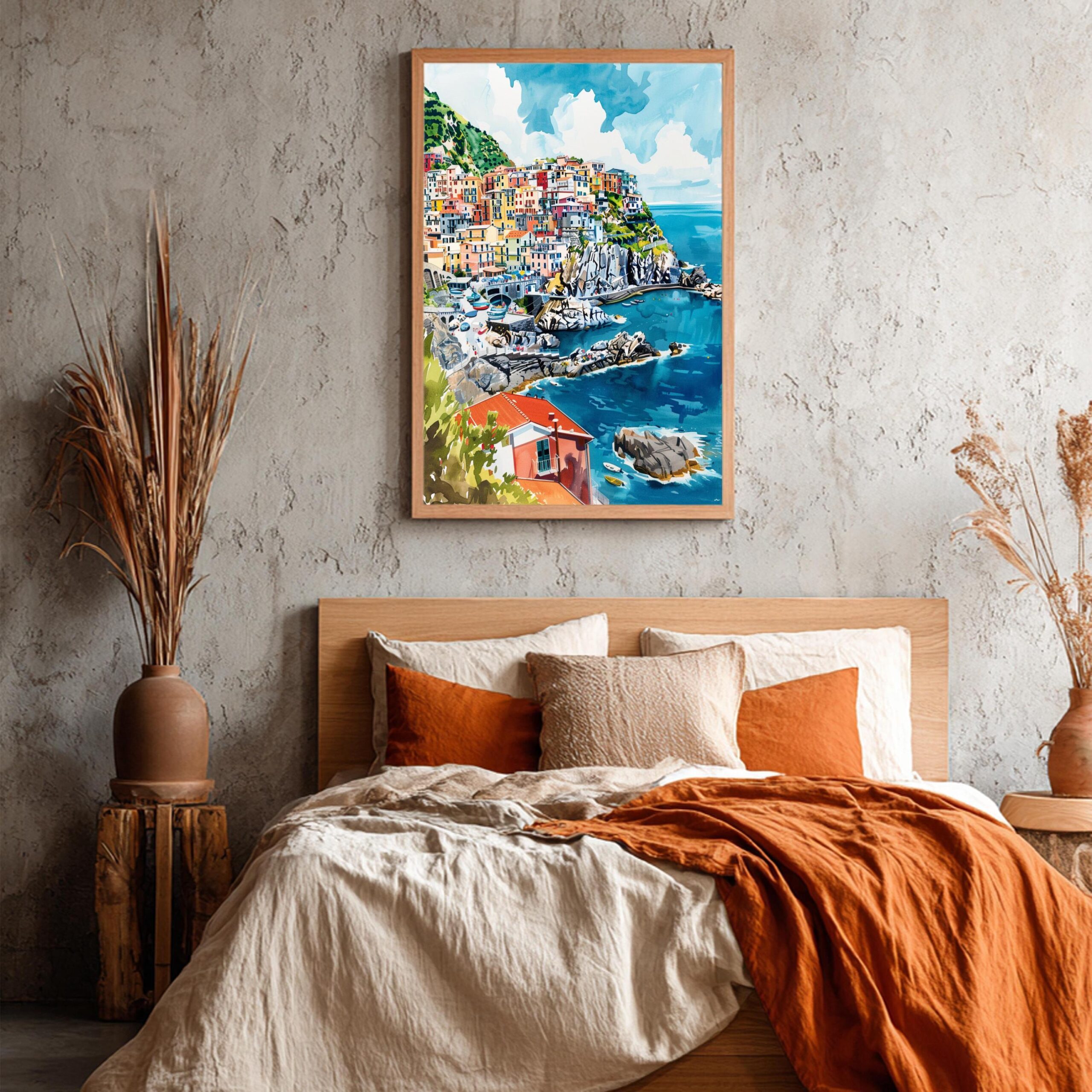 Cinque Terre Italy Europe Watercolor Print: Travel Art Poster - Image 7