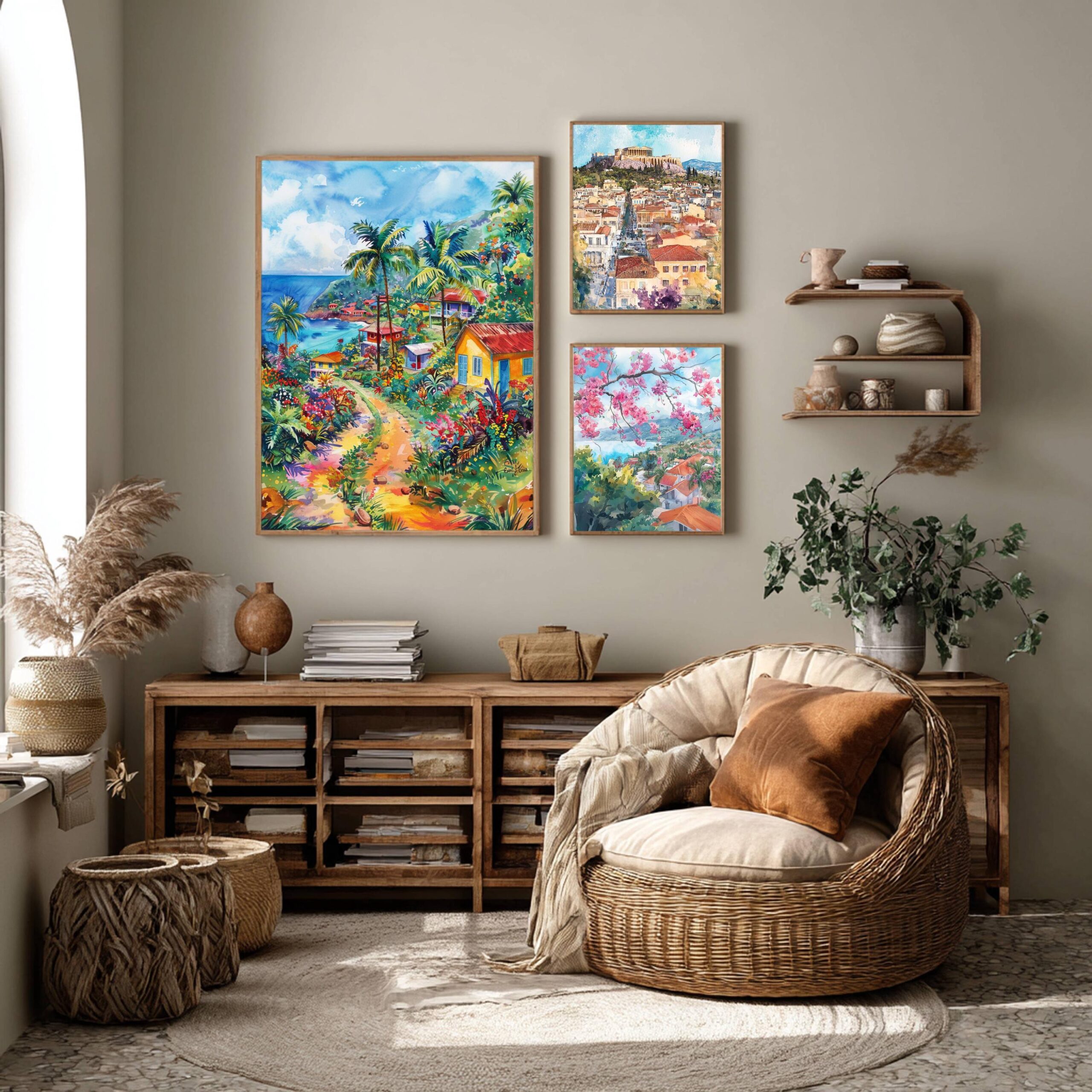 Trinidad & Tobago Caribbean Watercolor: Travel Art Poster - Image 7