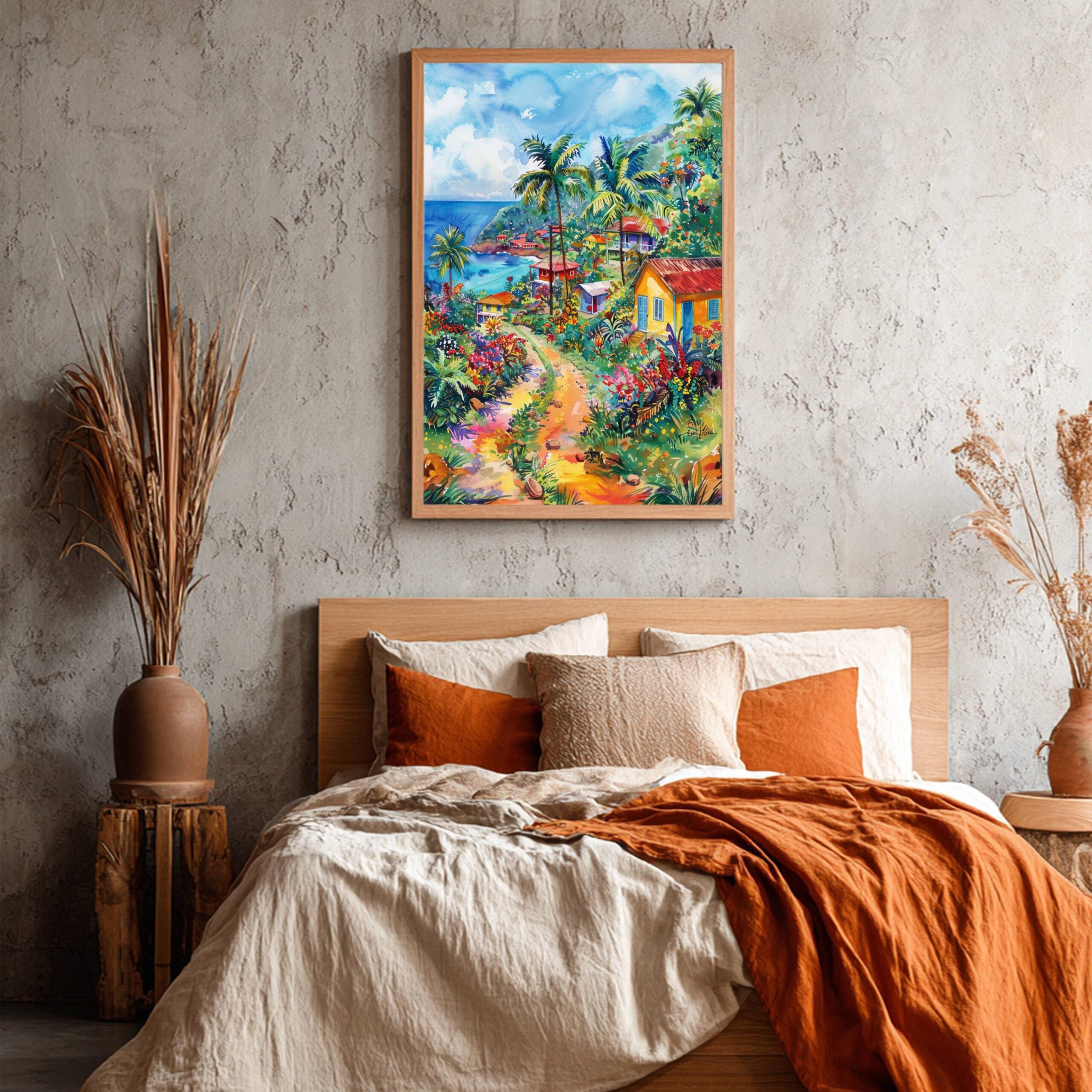 Trinidad & Tobago Caribbean Watercolor: Travel Art Poster - Image 8