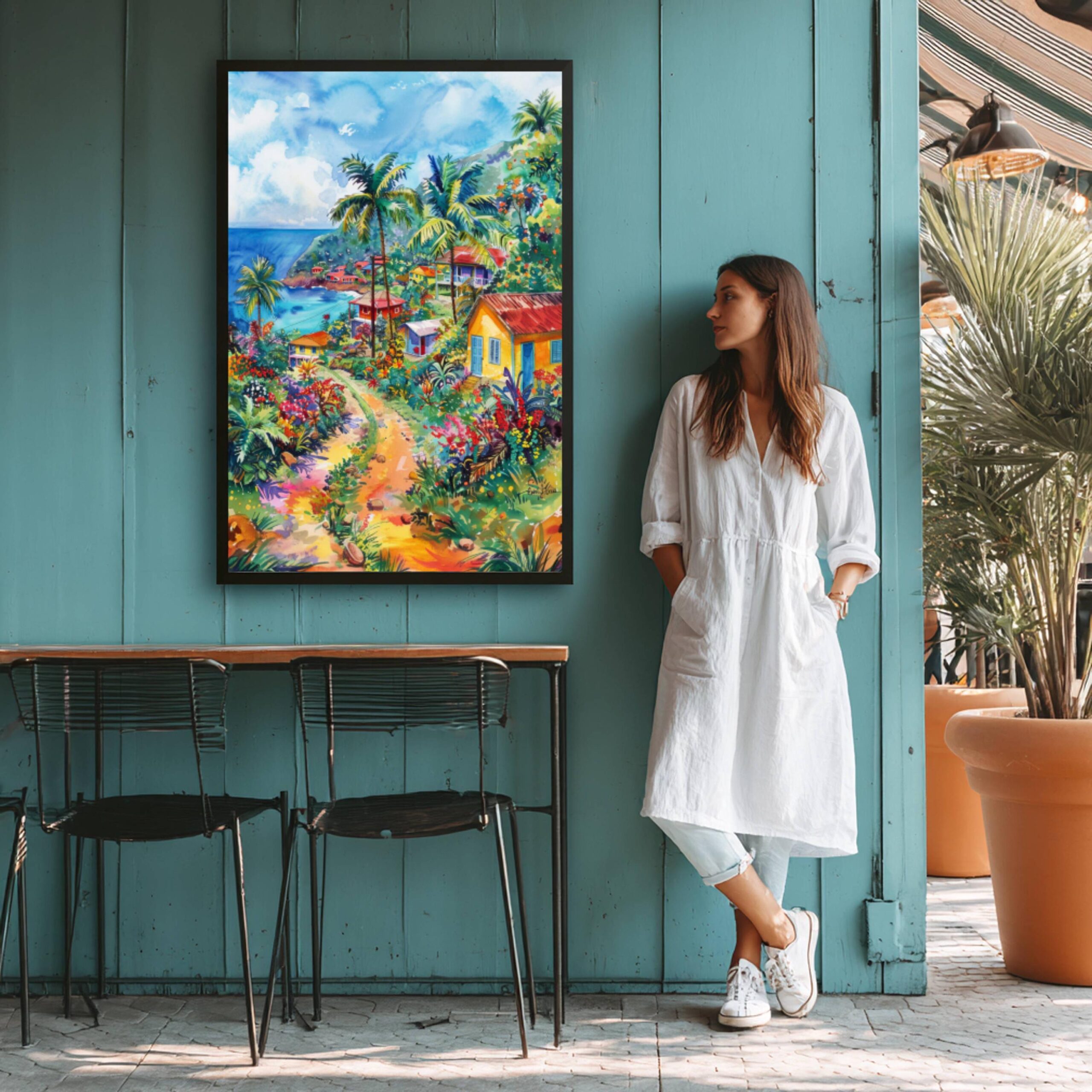 Trinidad & Tobago Caribbean Watercolor: Travel Art Poster - Image 5