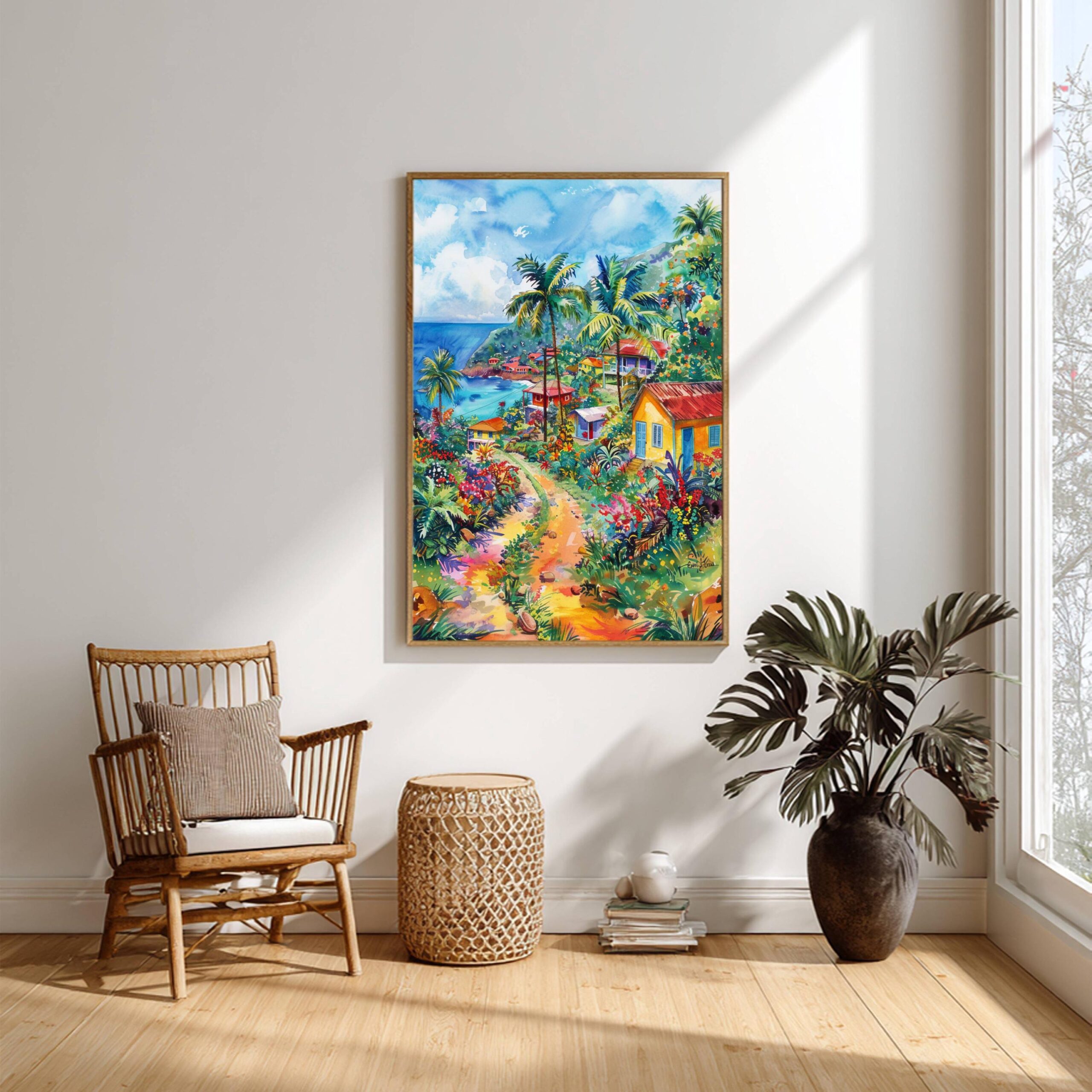 Trinidad & Tobago Caribbean Watercolor: Travel Art Poster - Image 9