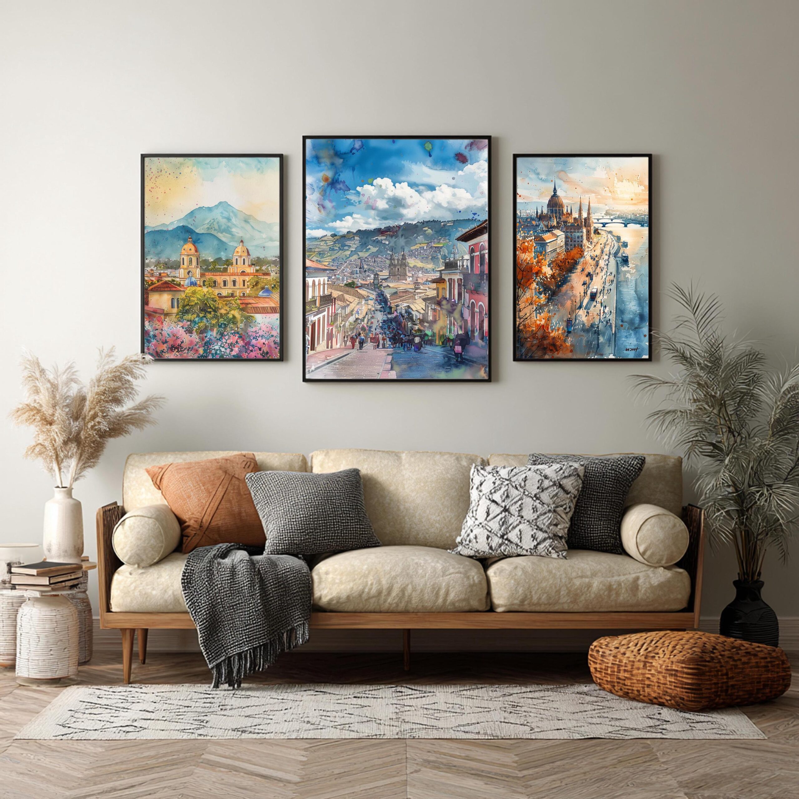 Quito Ecuador South America Watercolor: Travel Art Poster - Image 6