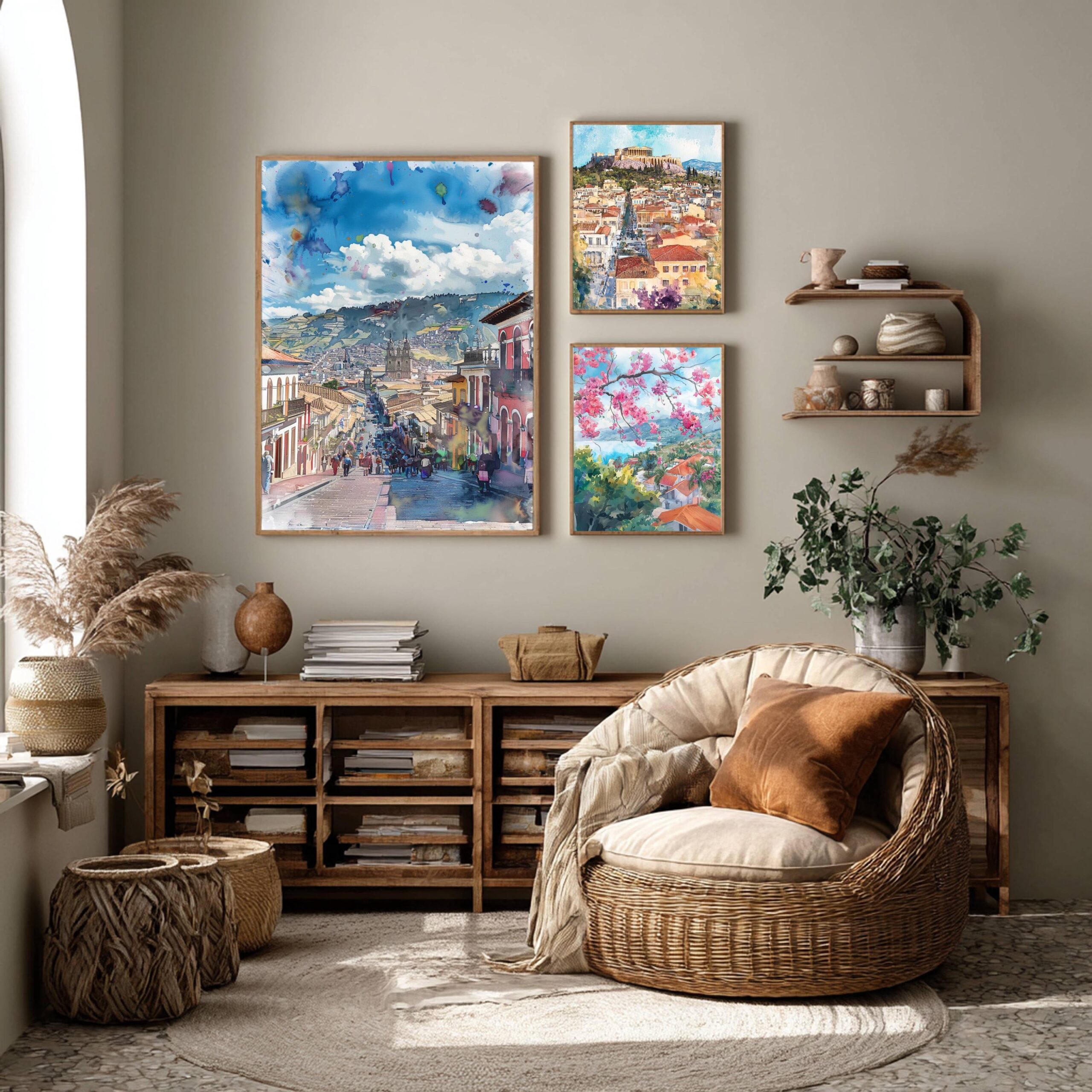 Quito Ecuador South America Watercolor: Travel Art Poster - Image 7