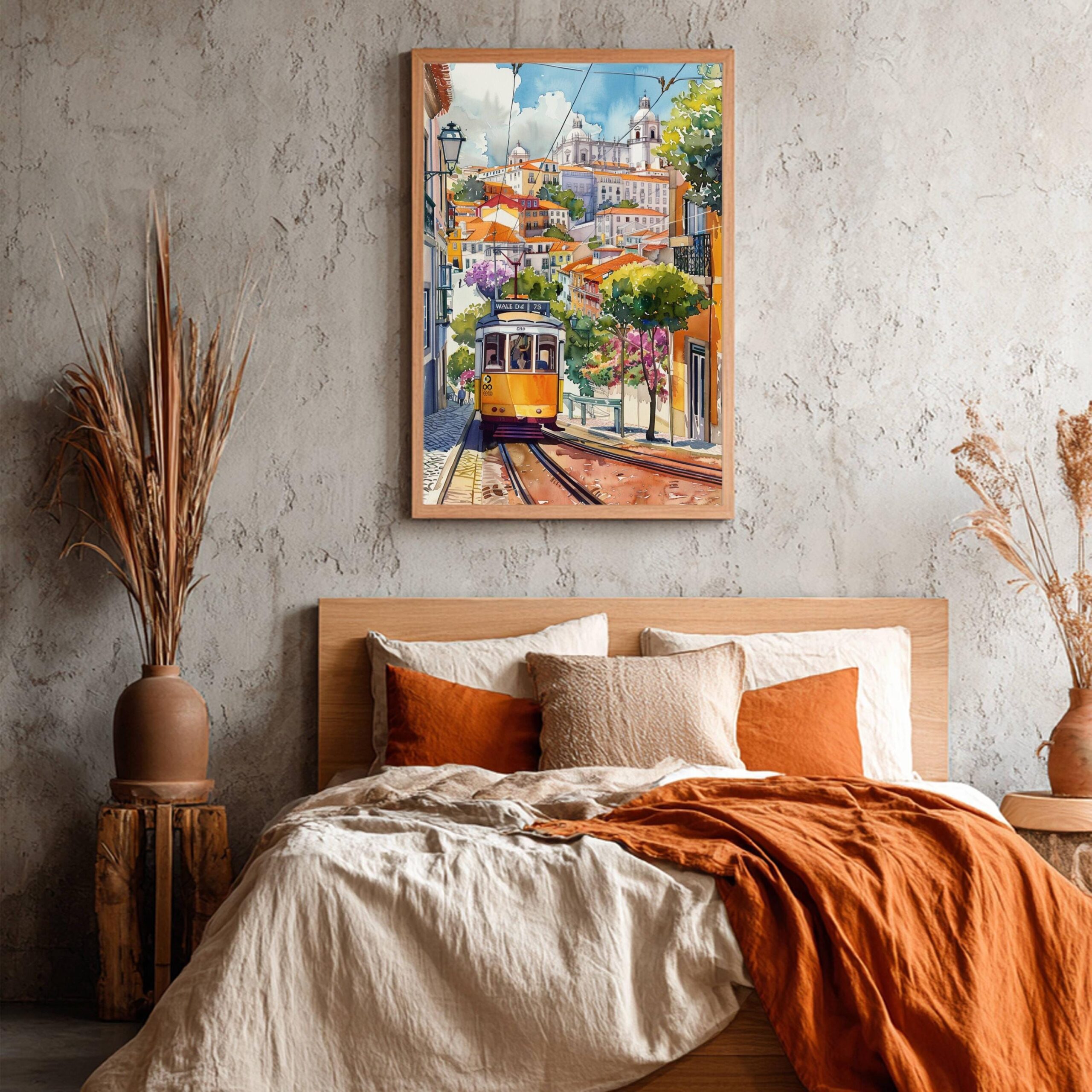 Lisbon Portugal Europe Watercolor: Vacation Travel Art Poster - Image 8
