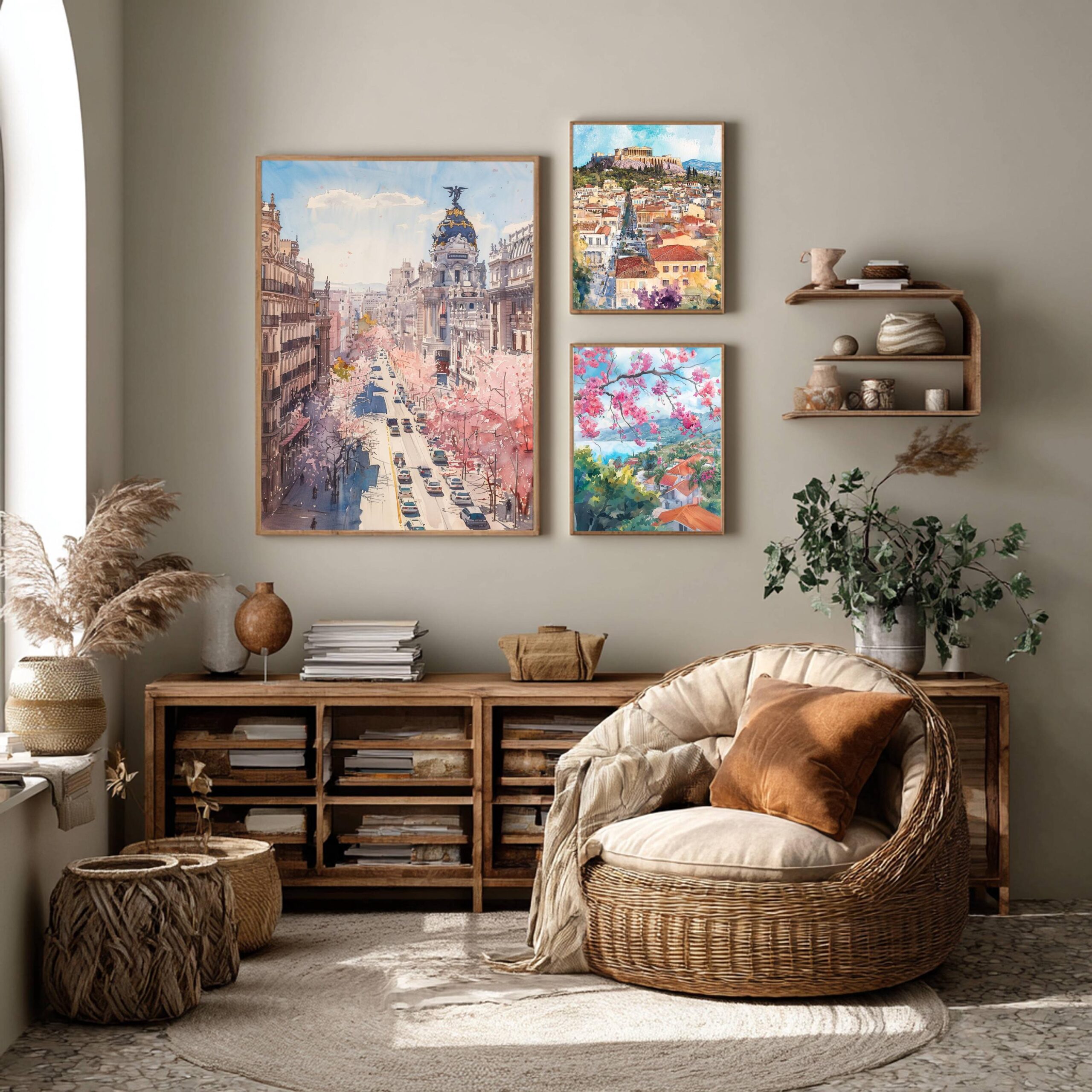 Madrid Spain Europe Watercolor: Travel Poster - Image 7