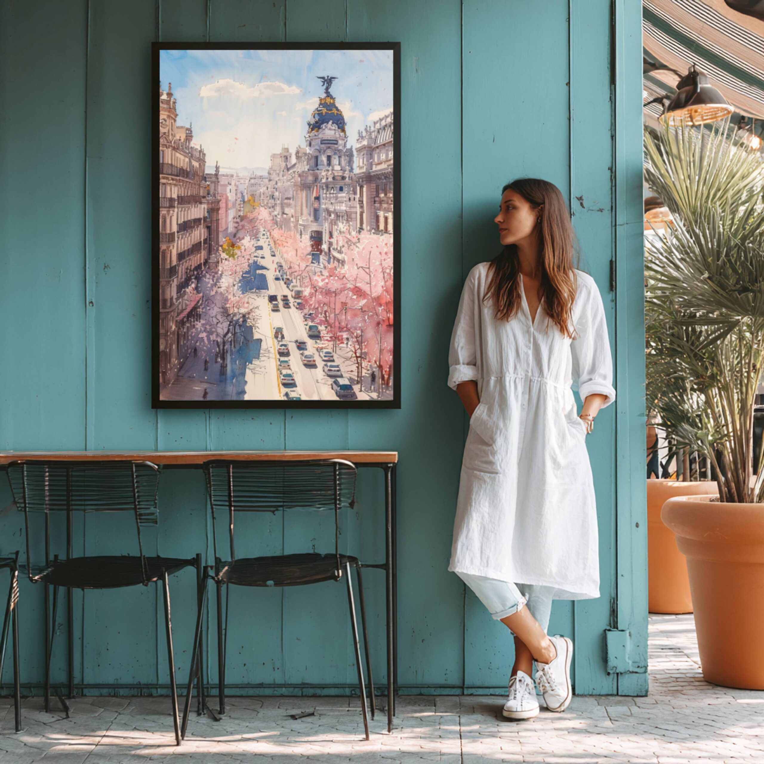 Madrid Spain Europe Watercolor: Travel Poster - Image 5