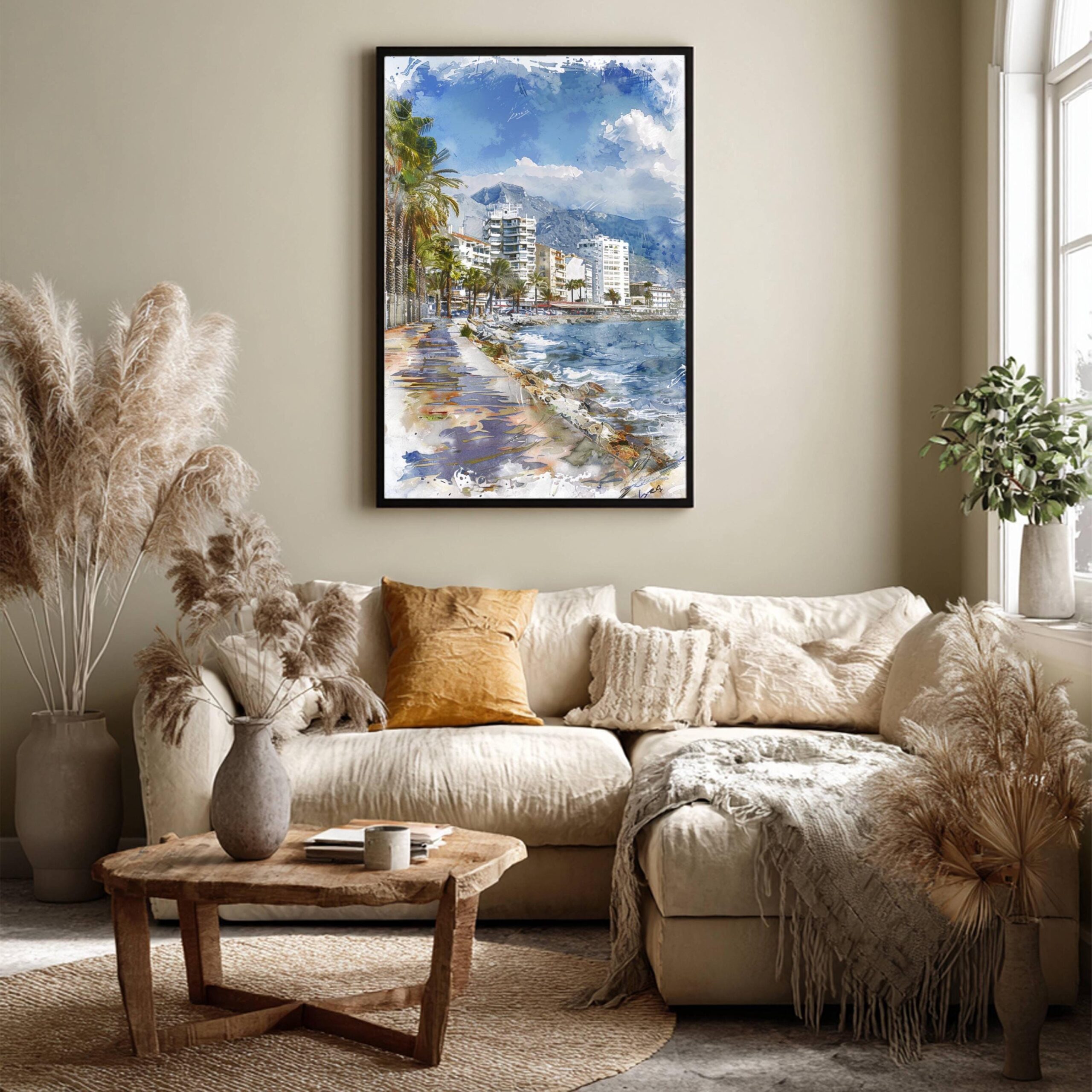 Marbella Costa del Sol Spain Watercolor: Travel Art Poster - Image 7