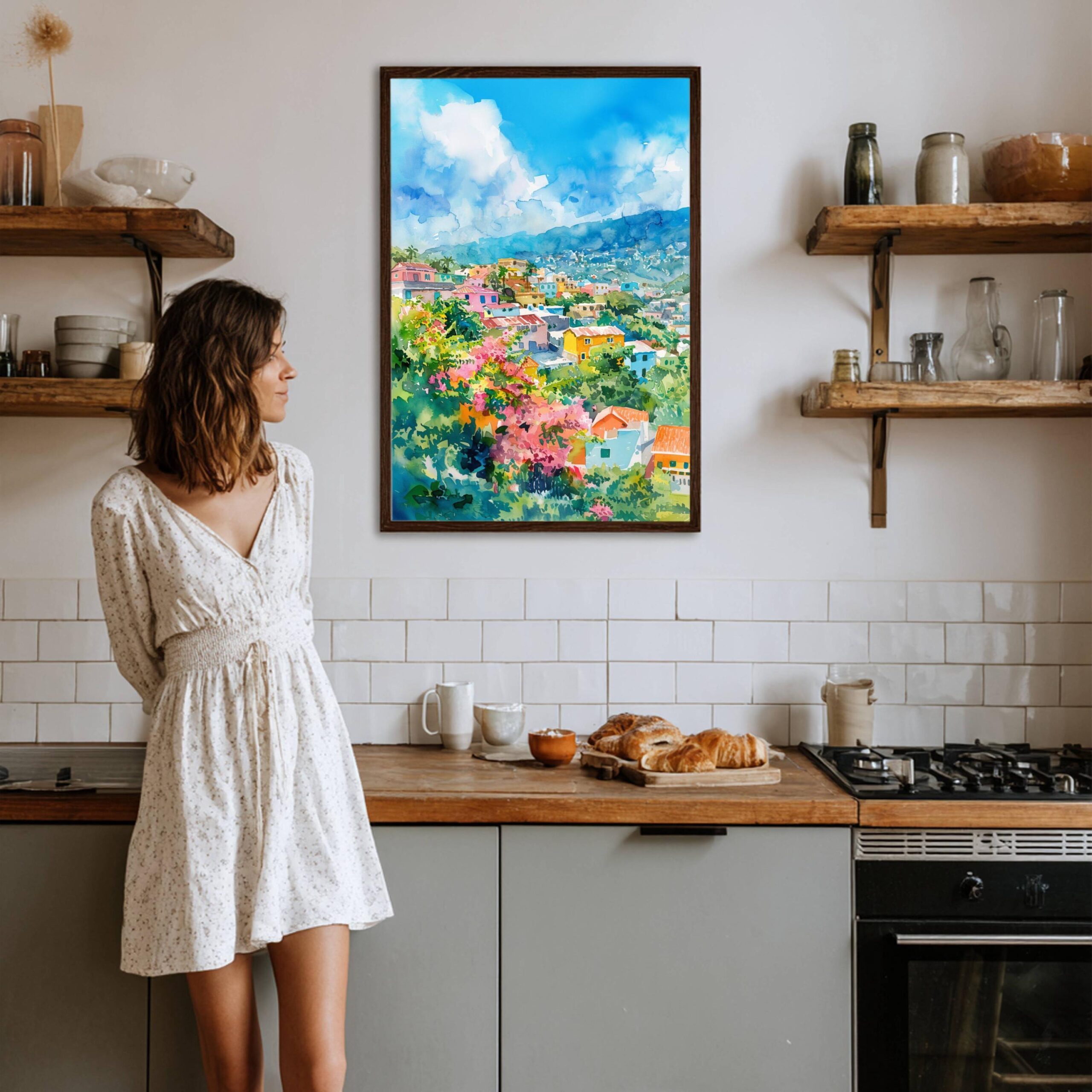 Port au Prince Haiti Watercolor: Travel Poster - Image 5