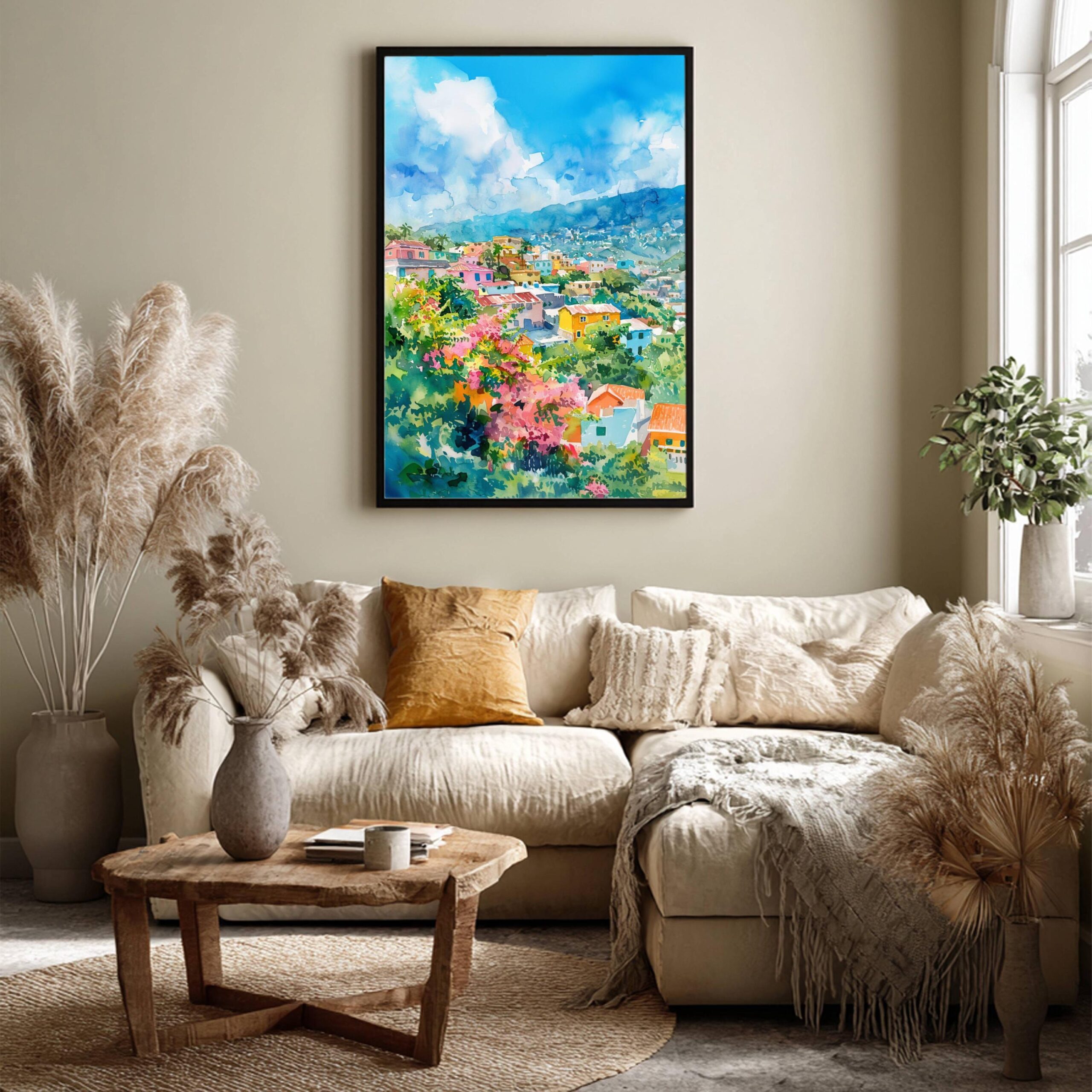 Port au Prince Haiti Watercolor: Travel Poster - Image 9