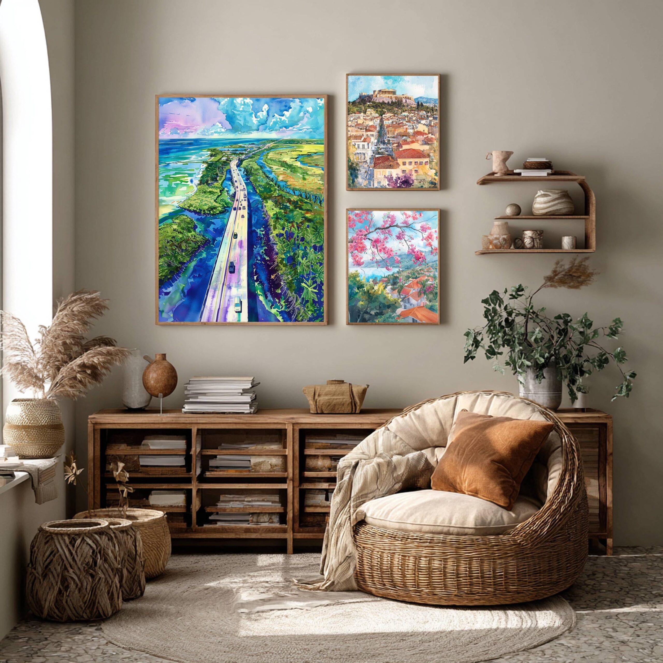 Marathon Key Florida Keys Florida USA Watercolor: Travel Art Poster - Image 3