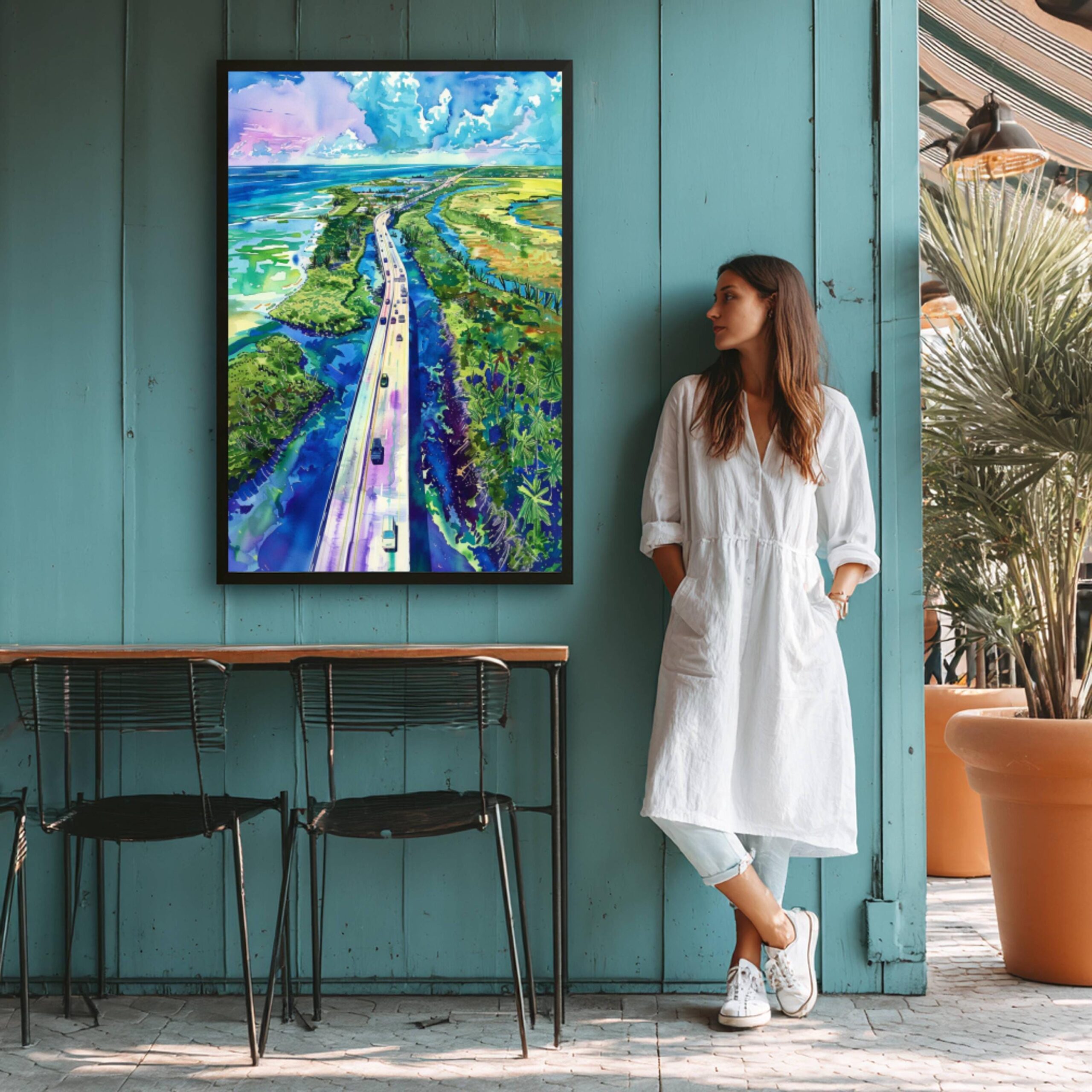 Marathon Key Florida Keys Florida USA Watercolor: Travel Art Poster - Image 7