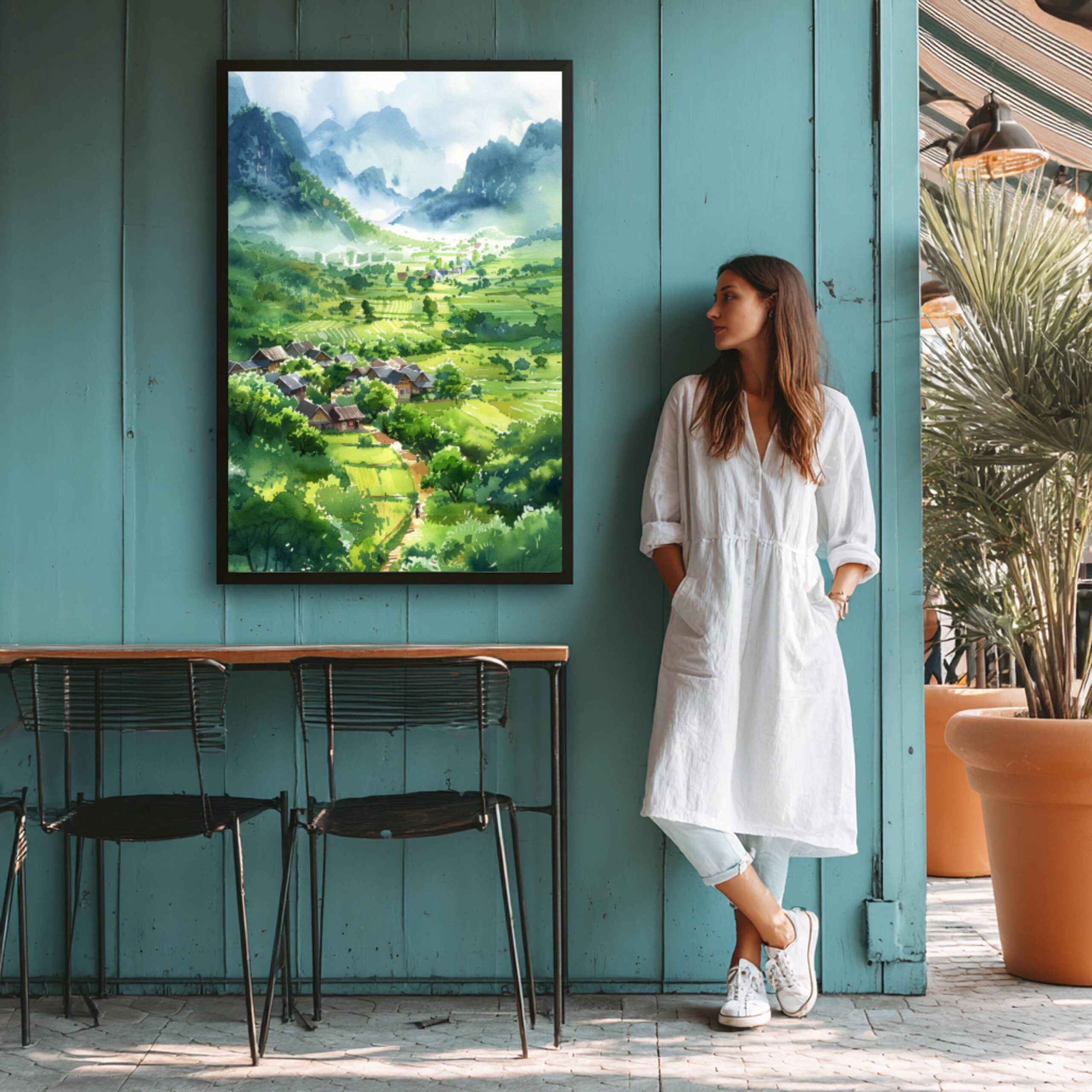 Vietnam Asia Watercolor: Travel Art Poster - Image 7