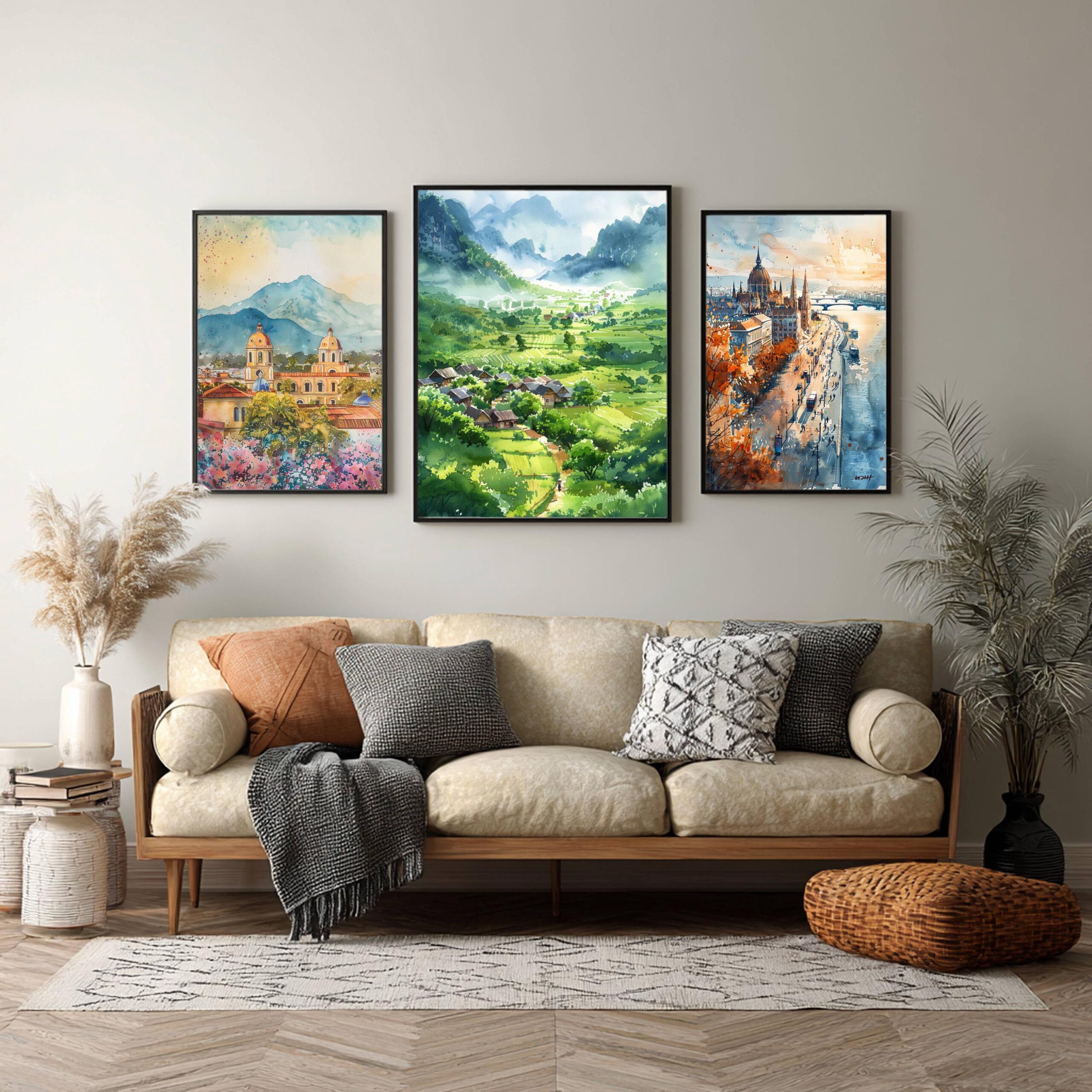 Vietnam Asia Watercolor: Travel Art Poster - Image 2