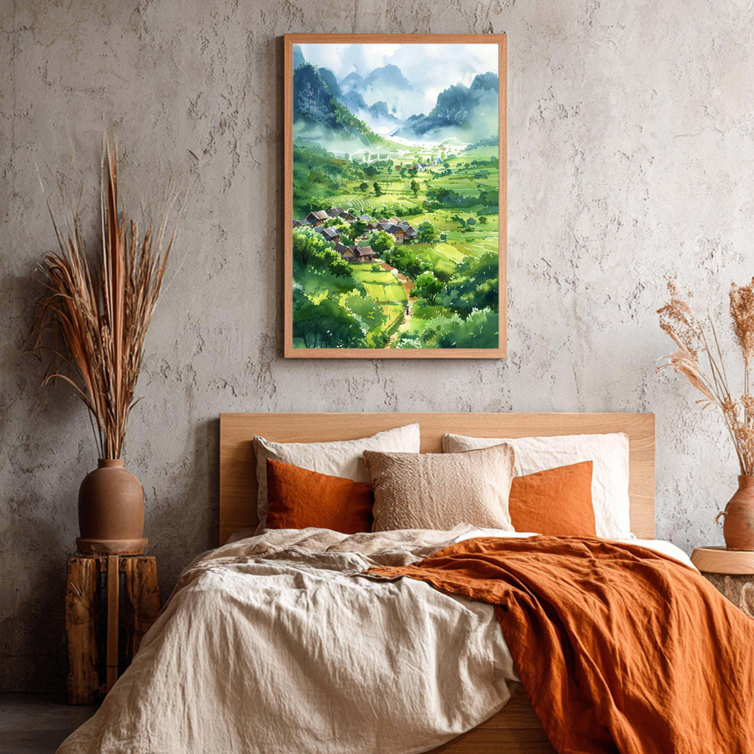 Vietnam Asia Watercolor: Travel Art Poster - Image 8