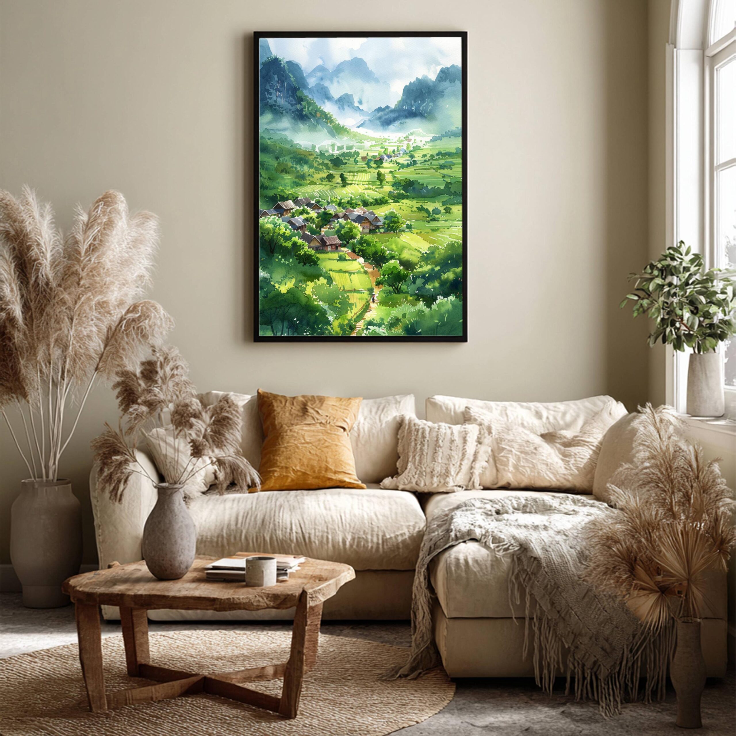 Vietnam Asia Watercolor: Travel Art Poster - Image 9
