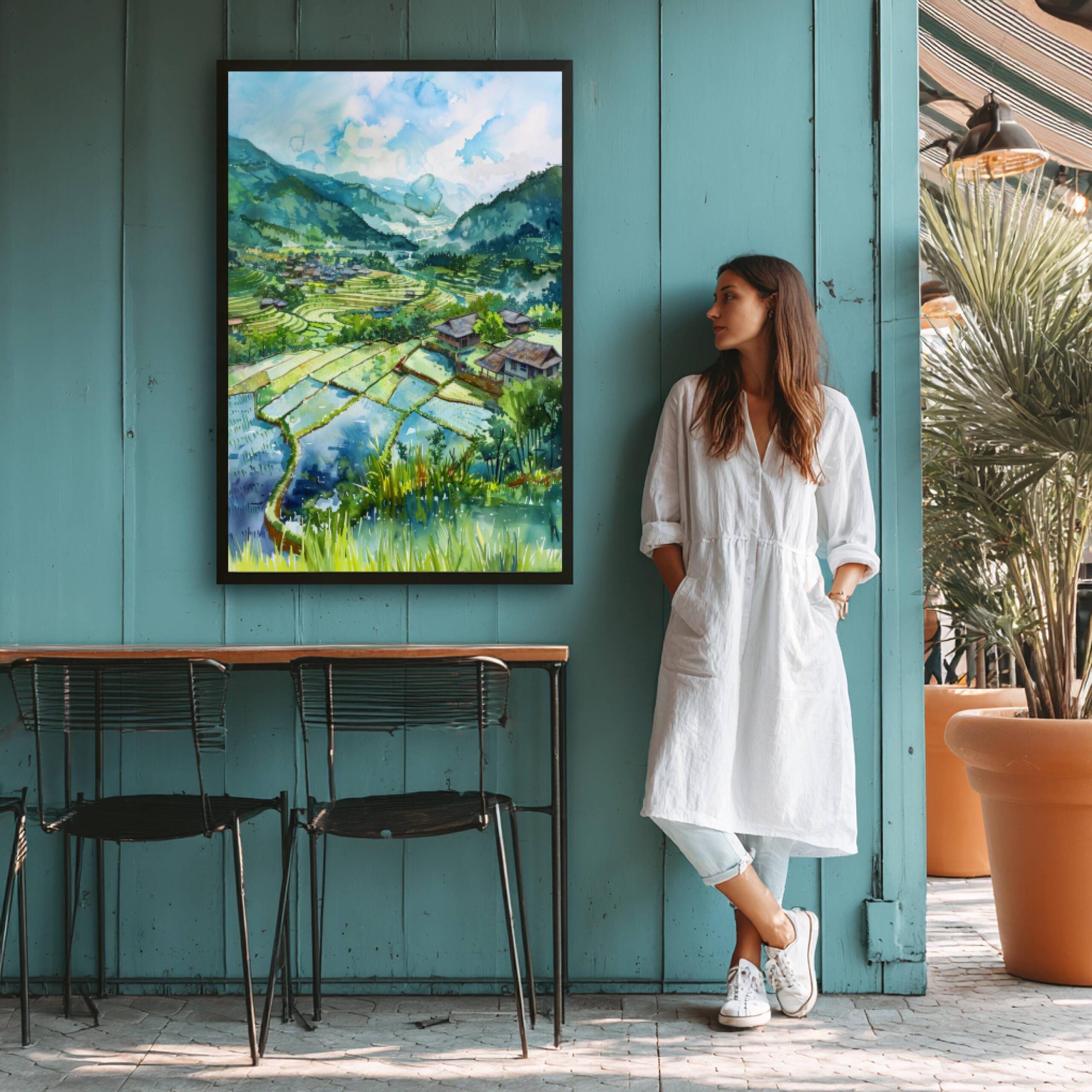 Vietnam Asia Watercolor: Travel Art Poster - Image 7