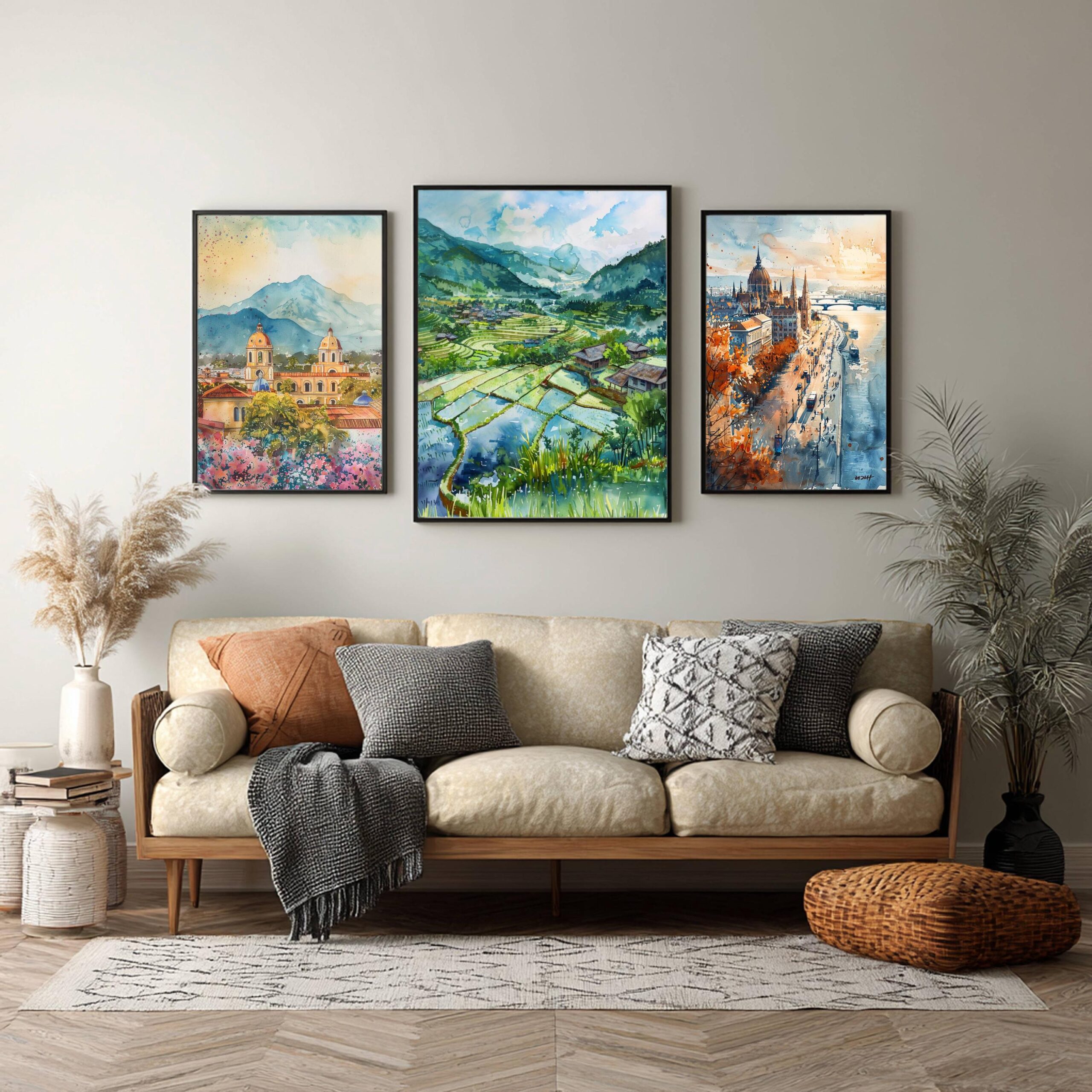 Vietnam Asia Watercolor: Travel Art Poster - Image 2