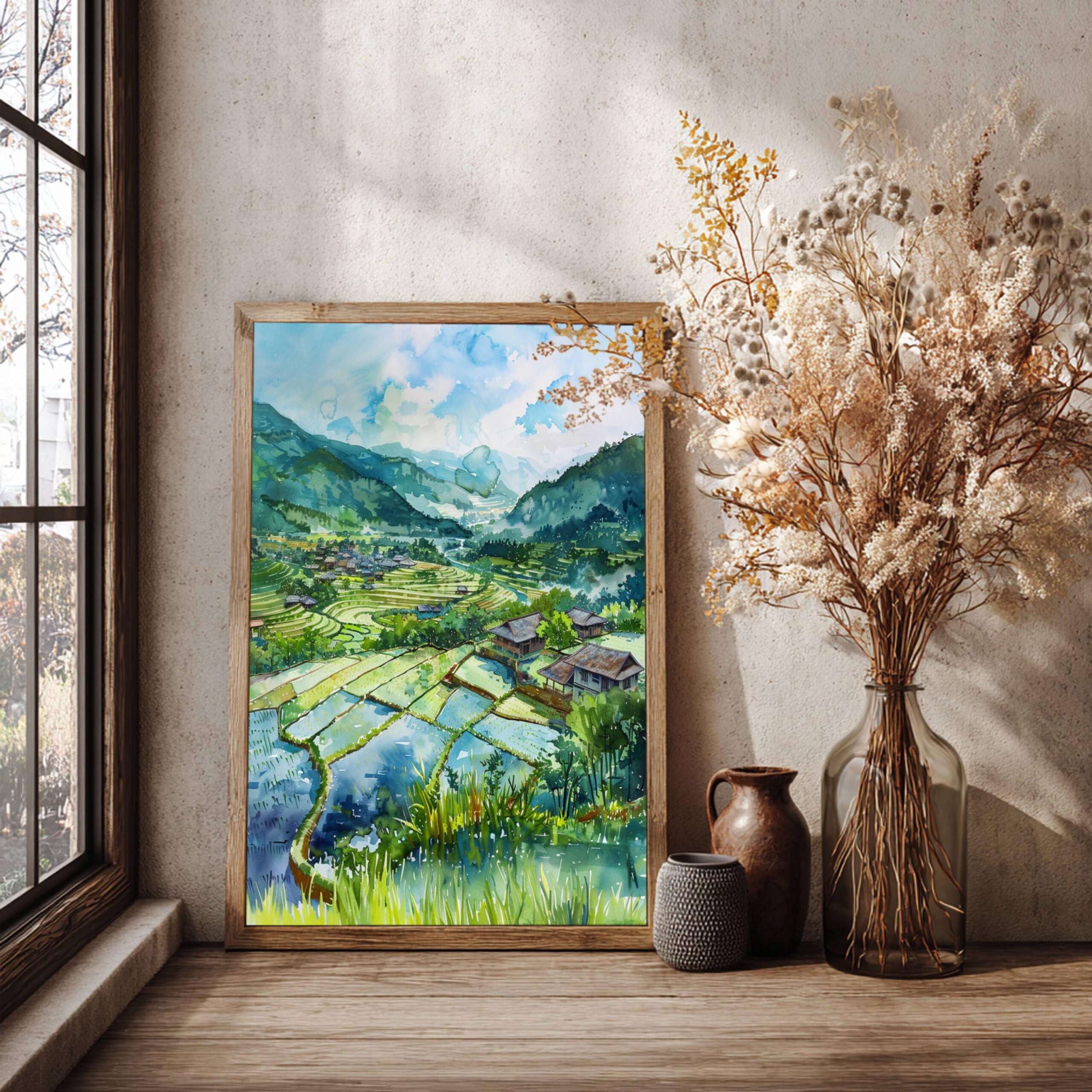 Vietnam Asia Watercolor: Travel Art Poster - Image 4