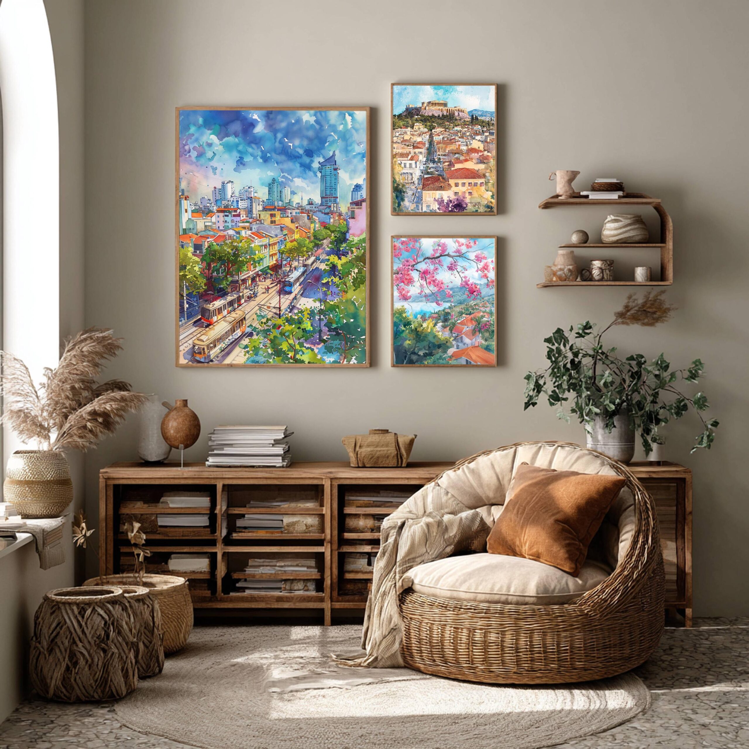 Ho Chi Minh City Vietnam Asia Watercolor Print: Travel Art Poster - Image 3