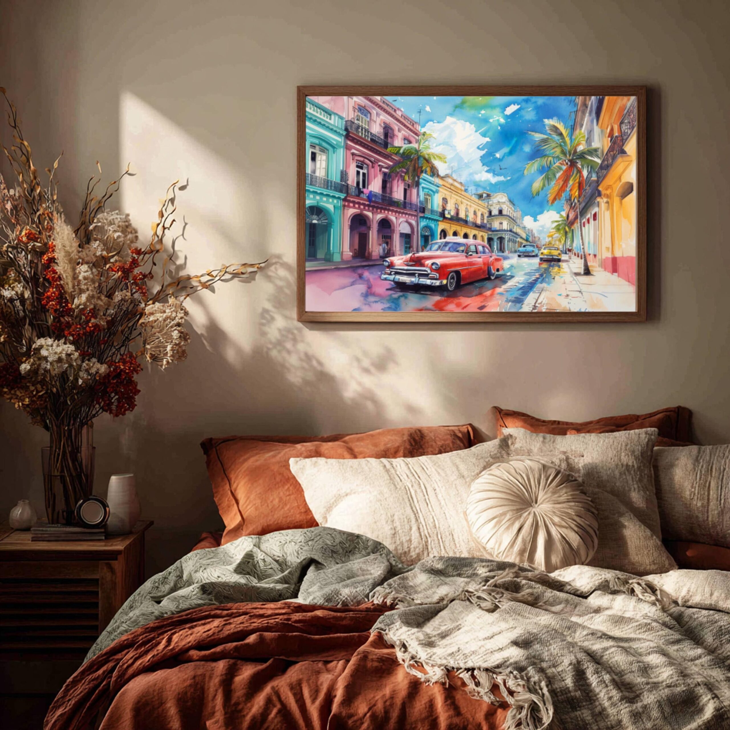 Havana Cuba Caribbean Watercolor Print: Travel Art Poster - Image 5