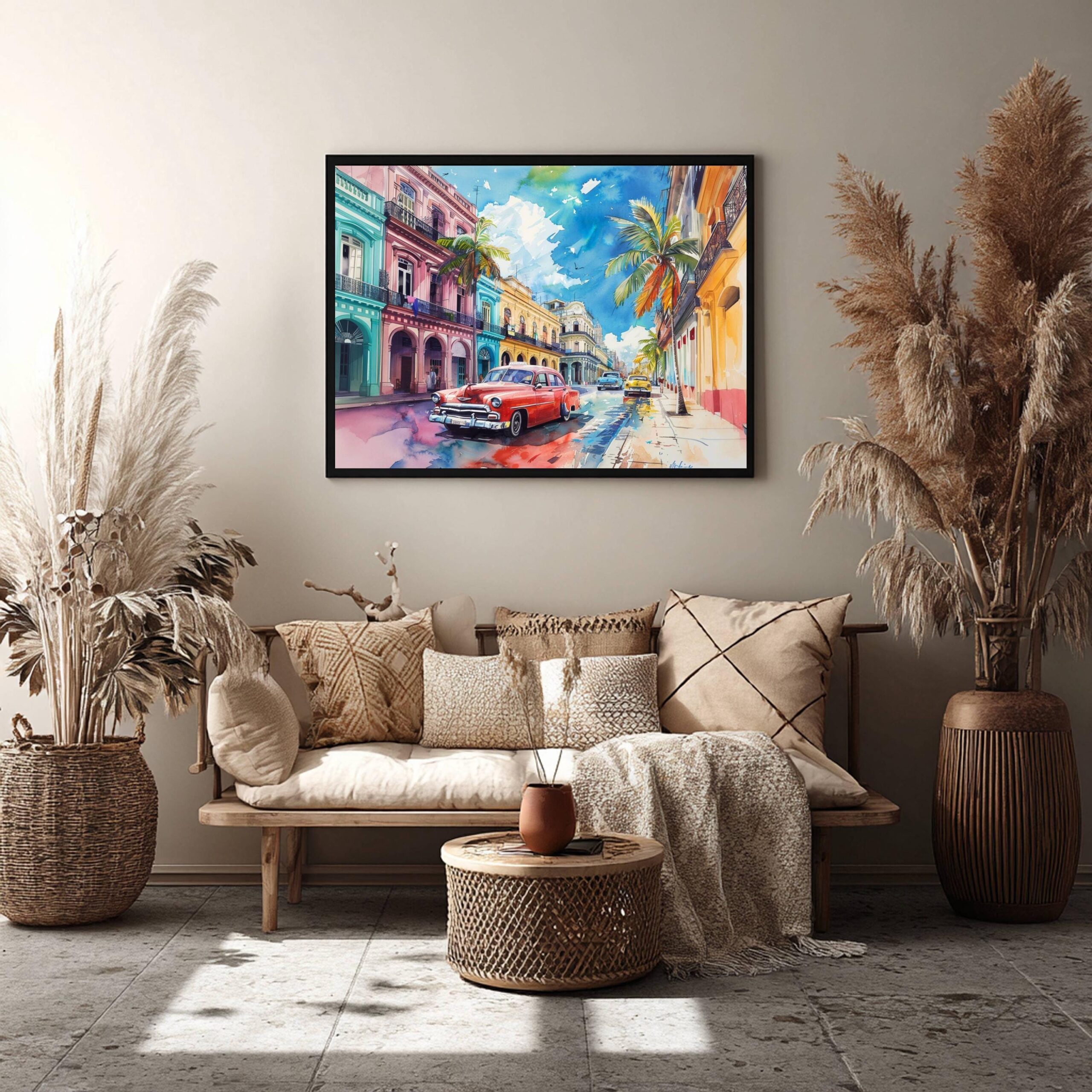 Havana Cuba Caribbean Watercolor Print: Travel Art Poster - Image 7