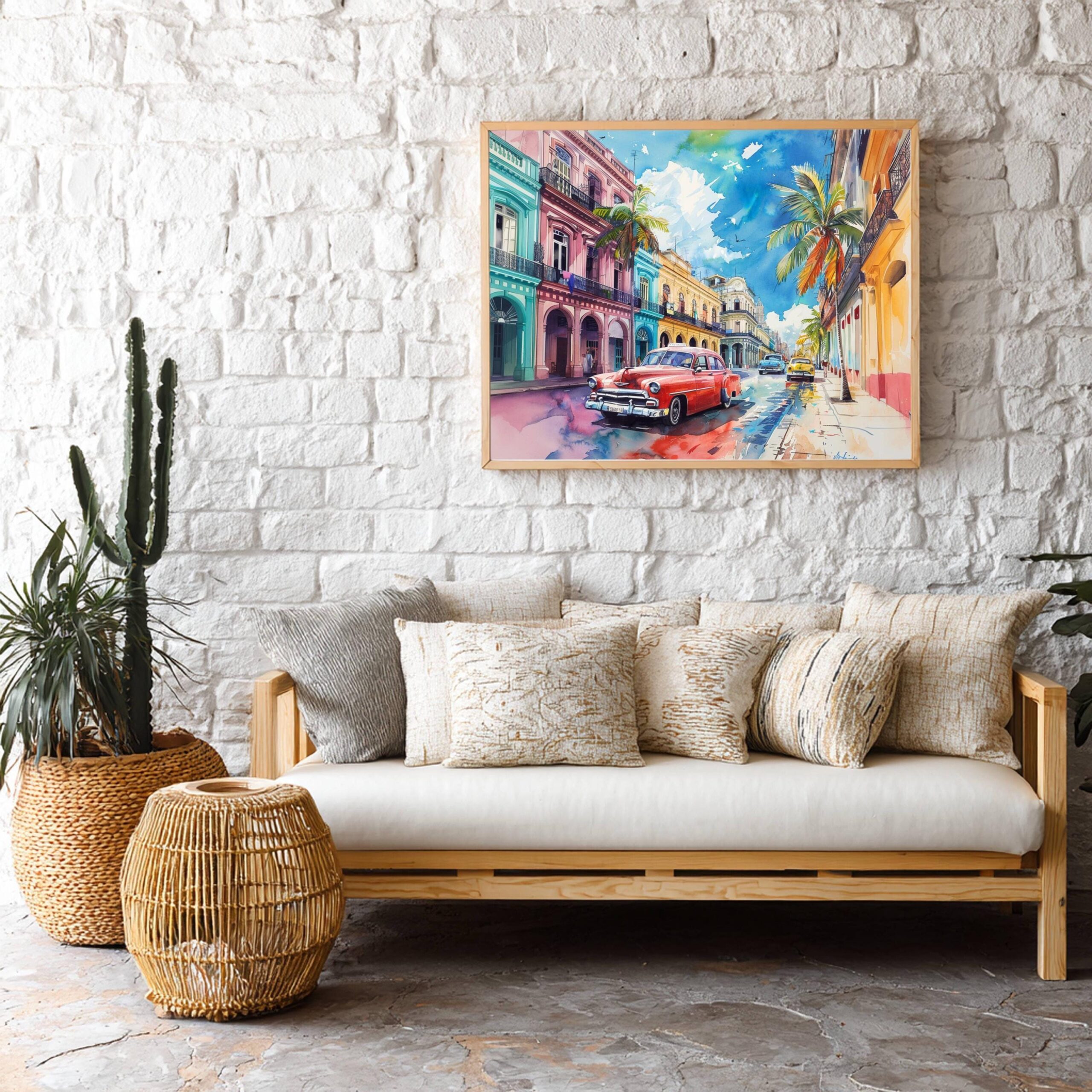 Havana Cuba Caribbean Watercolor Print: Travel Art Poster - Image 8