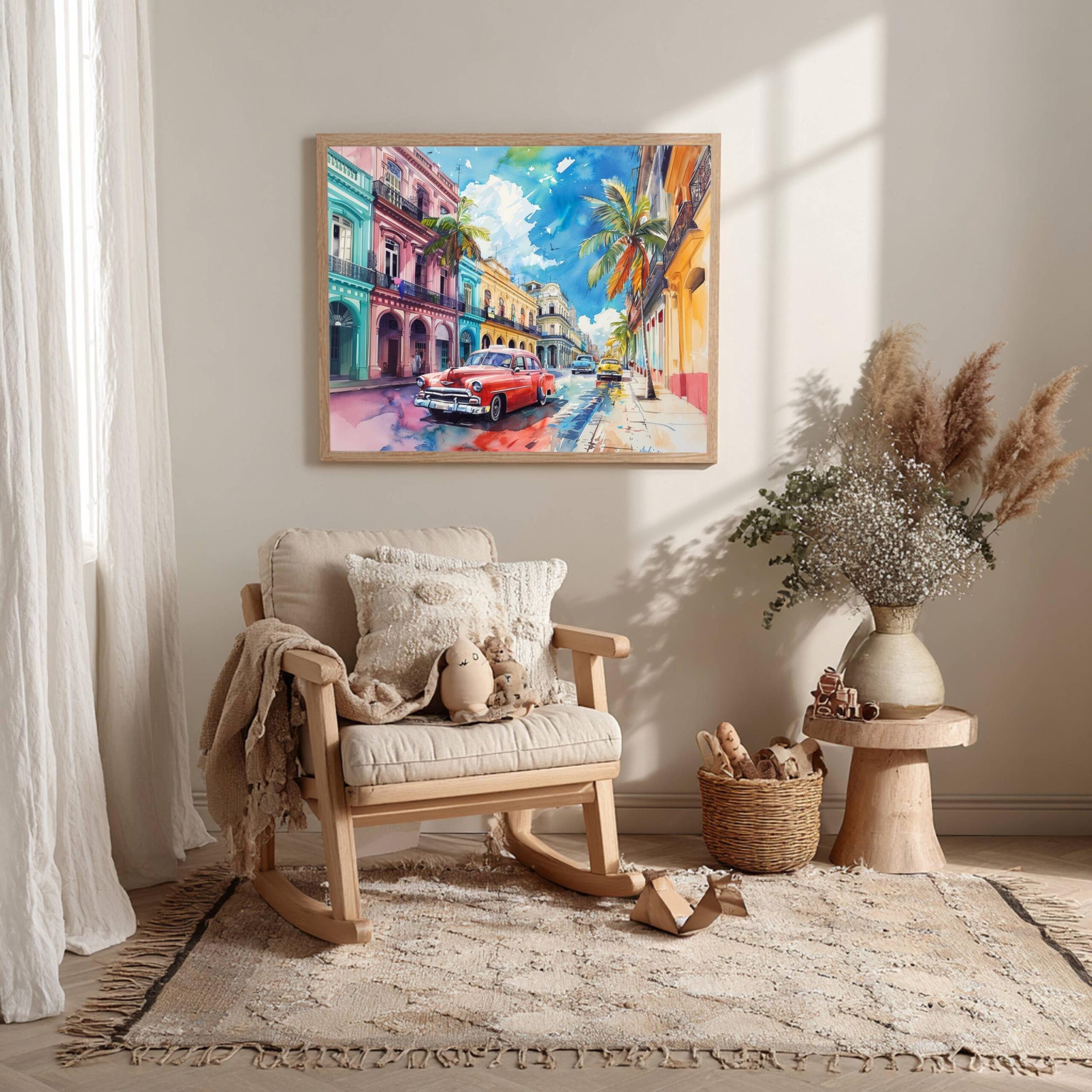 Havana Cuba Caribbean Watercolor Print: Travel Art Poster - Image 9