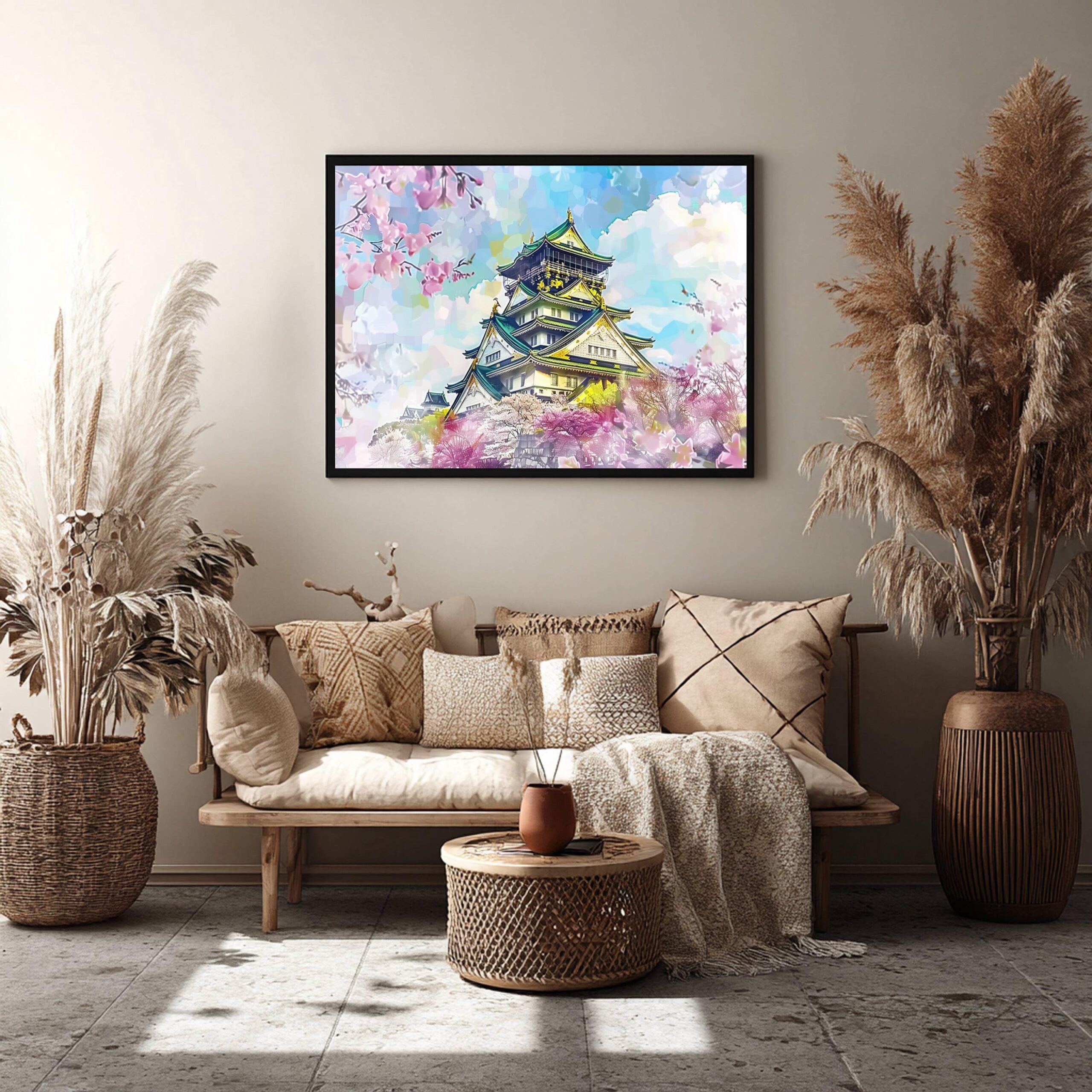 Osaka Castle Japan Asia Watercolor: Travel Poster - Image 7