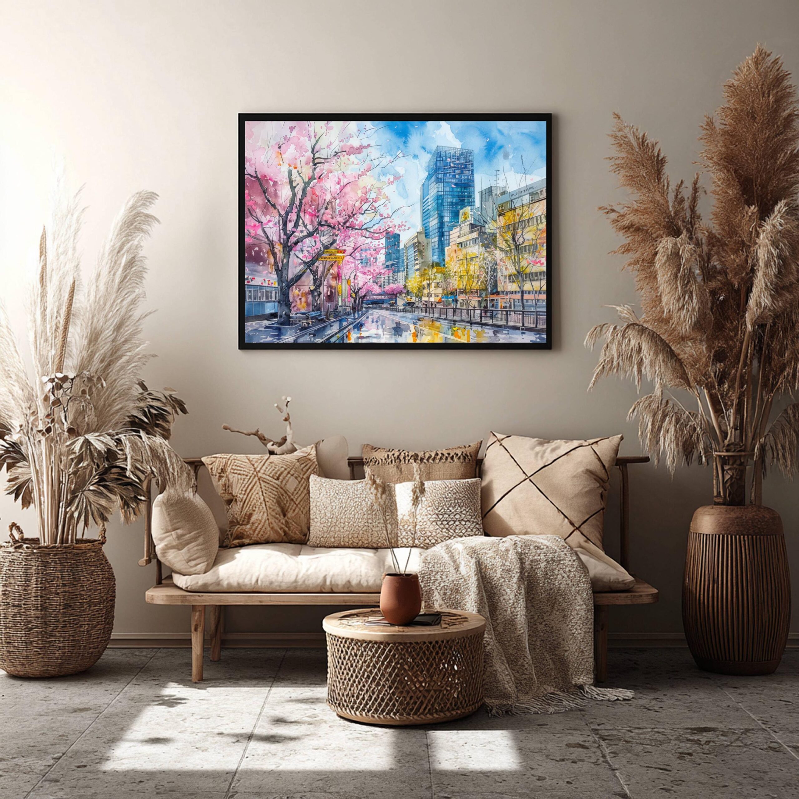 Osaka City Japan Asia Watercolor: Travel Art Poster - Image 9