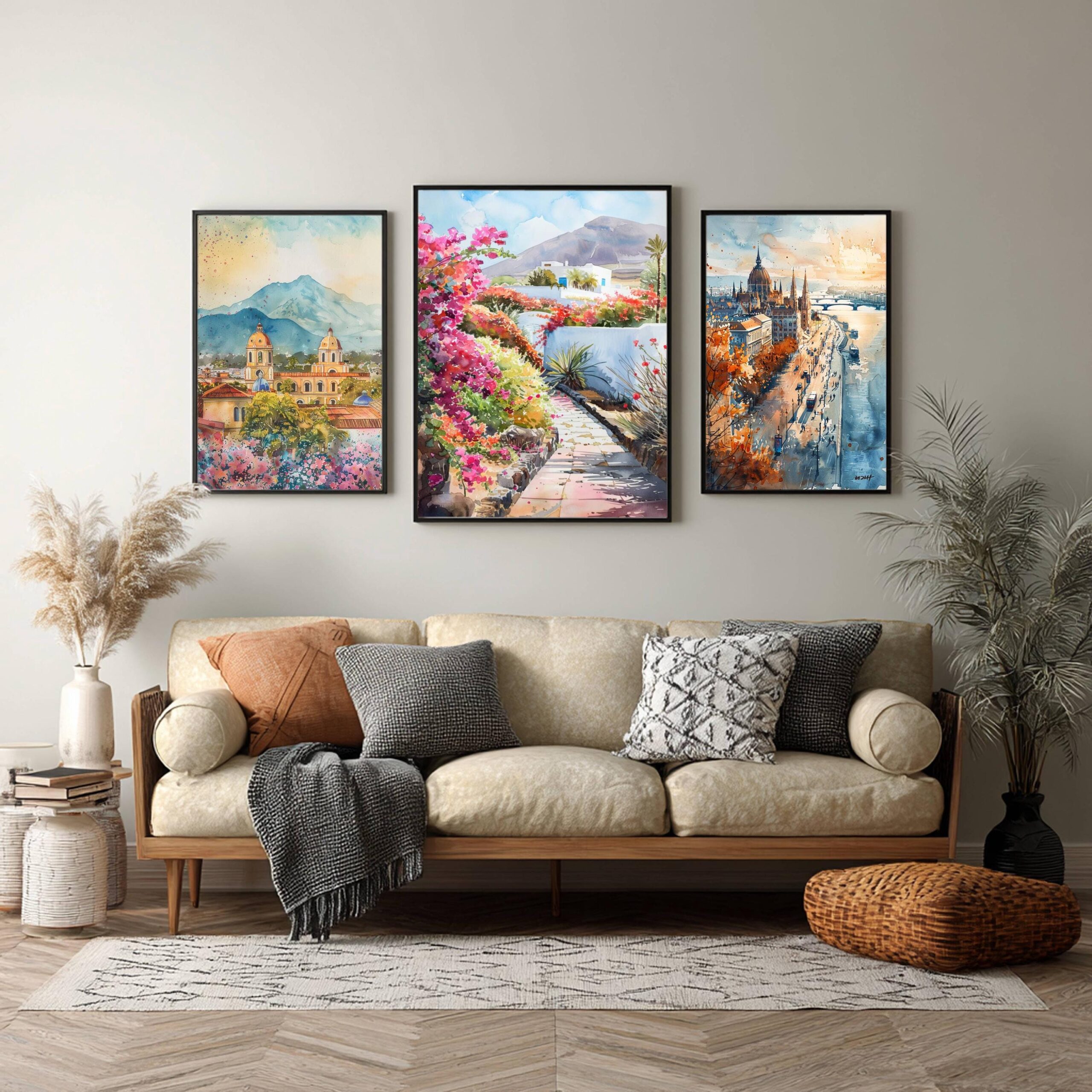 Lanzarote Canary Islands Spain Europe Watercolor Print: Travel Art Poster - Image 5
