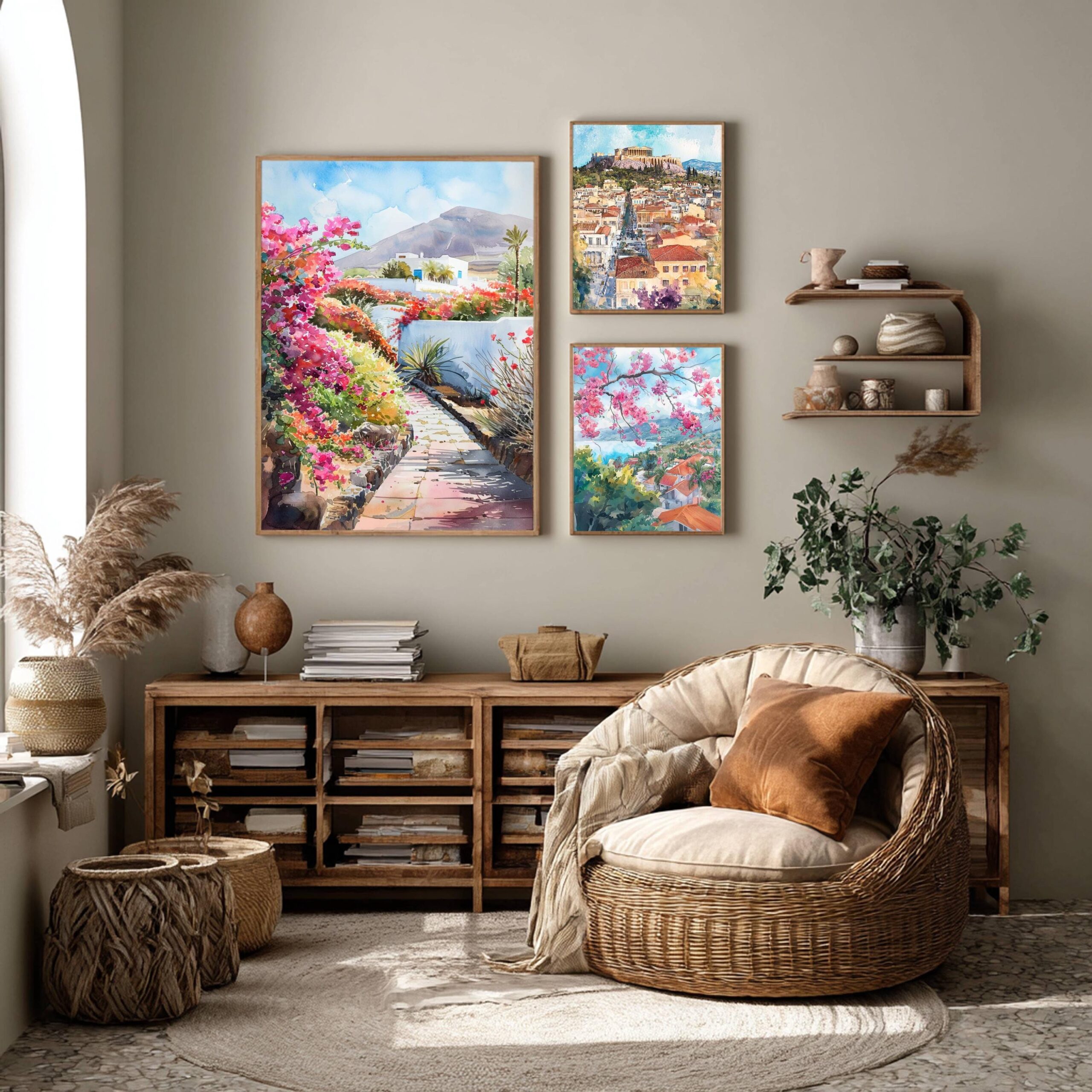 Lanzarote Canary Islands Spain Europe Watercolor Print: Travel Art Poster - Image 6
